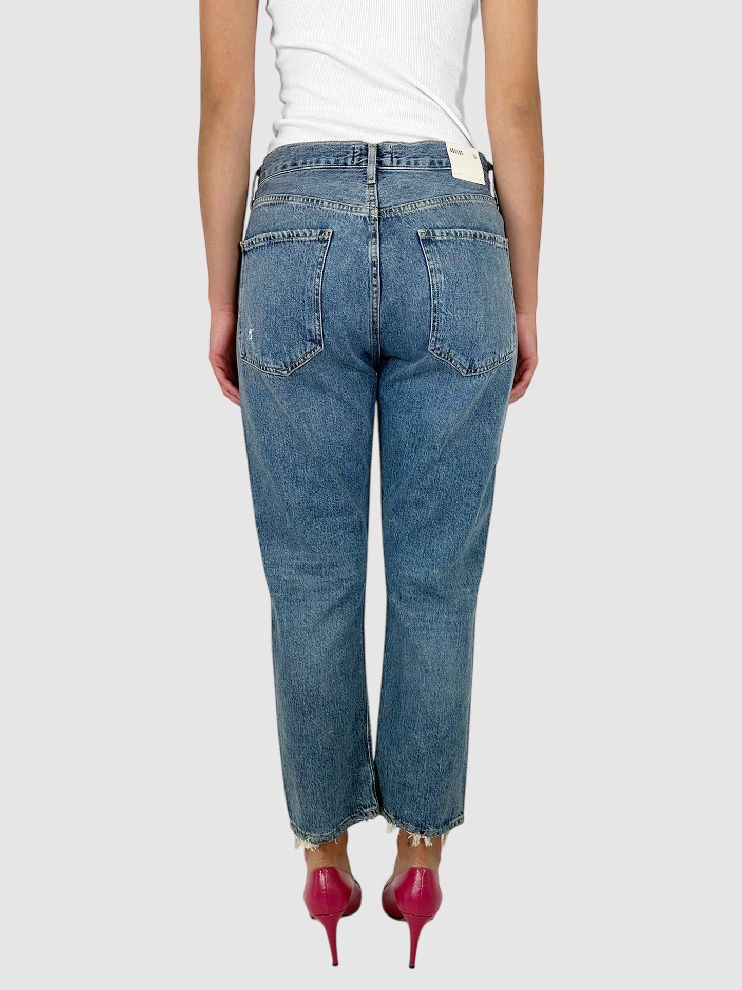 Cropped Straight Leg Riley Jeans - Size 30