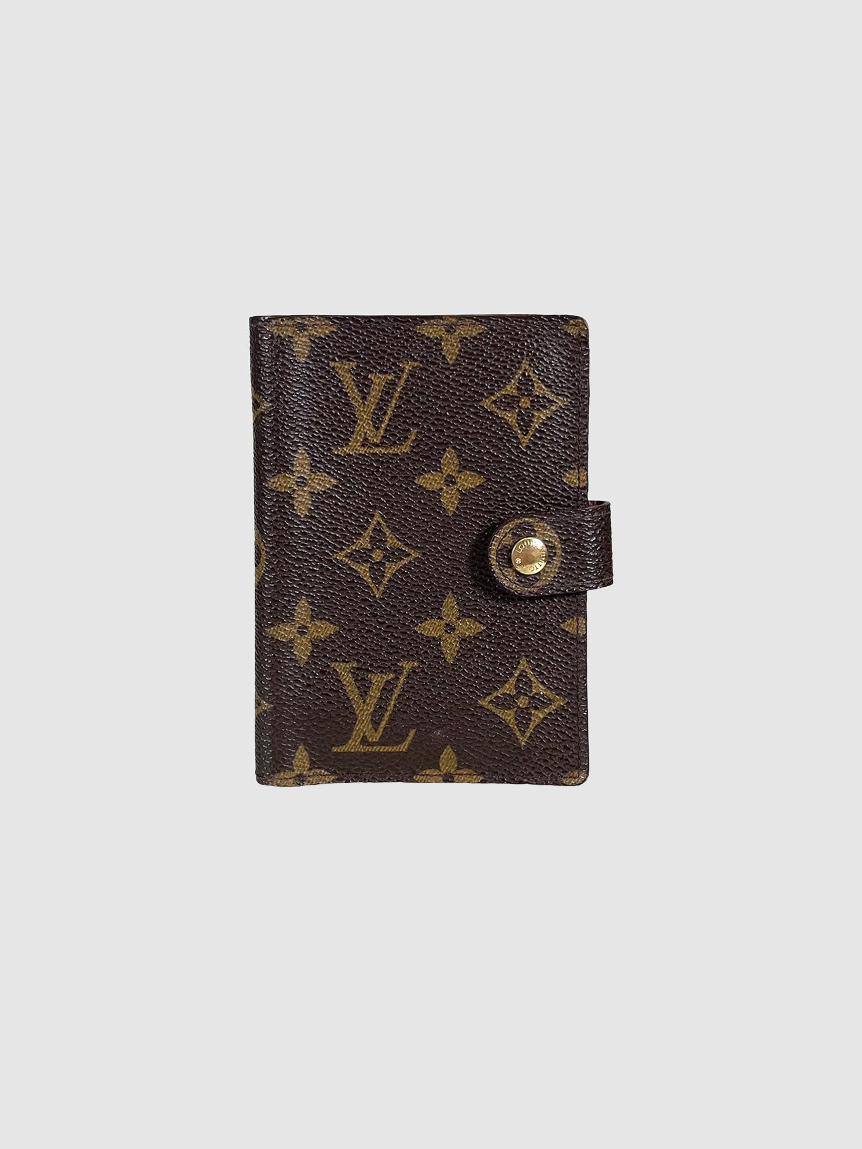 Monogram Mini Agenda Cover with Pen