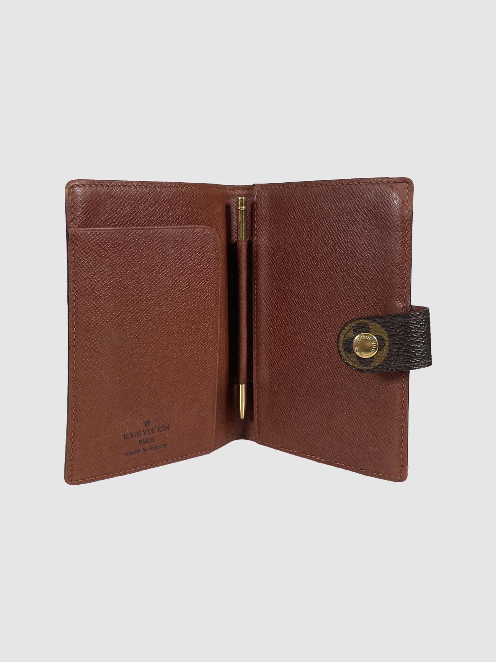 Monogram Mini Agenda Cover with Pen