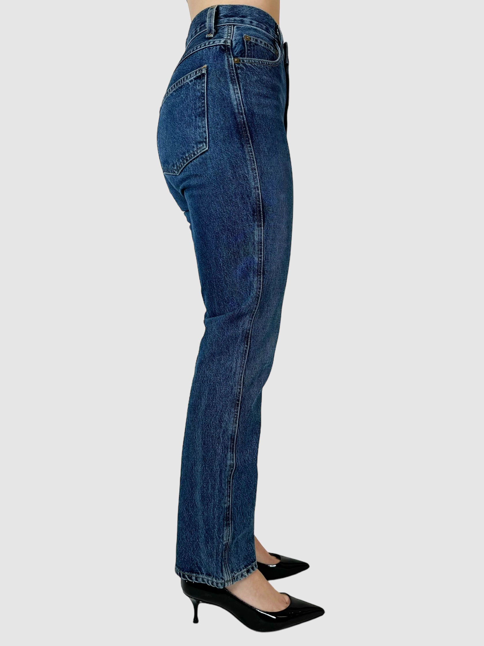 Pinch Waist Kick-Flare Jeans - Size 25