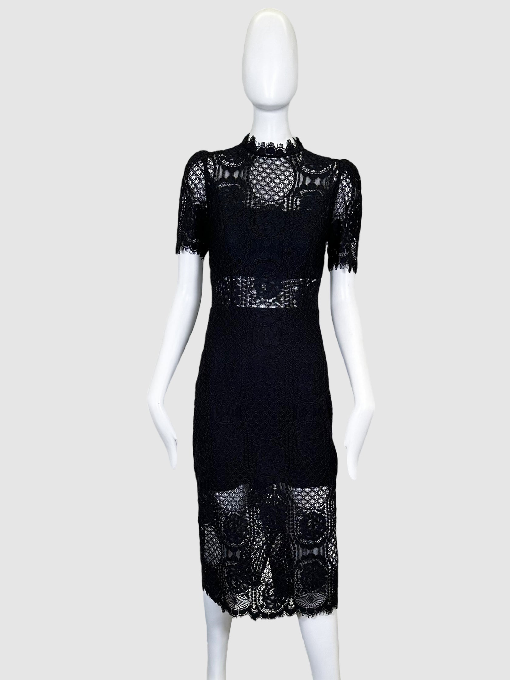 Alexis Lace Shift Dress - Size M