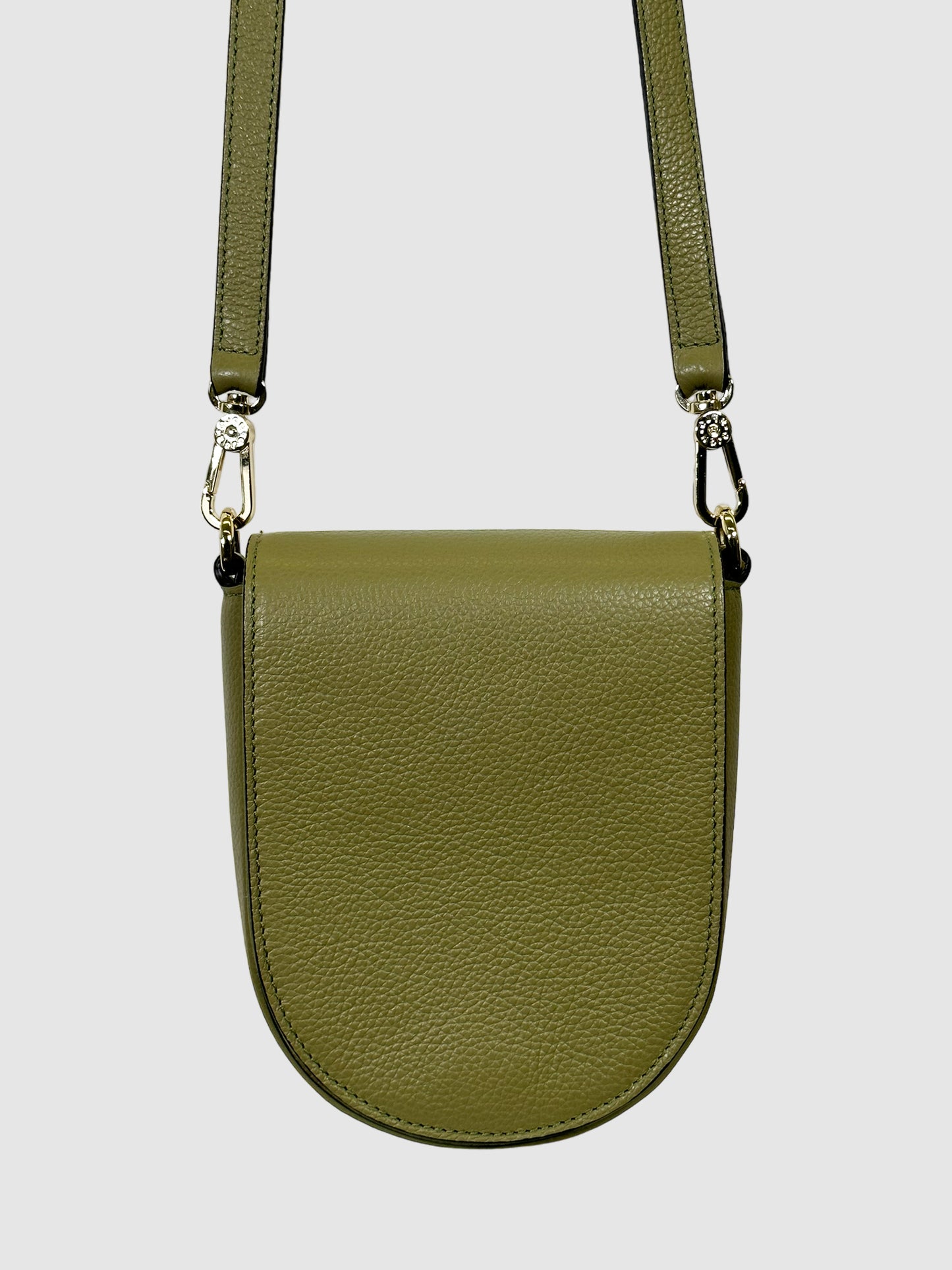 Leather Flap Crossbody Bag