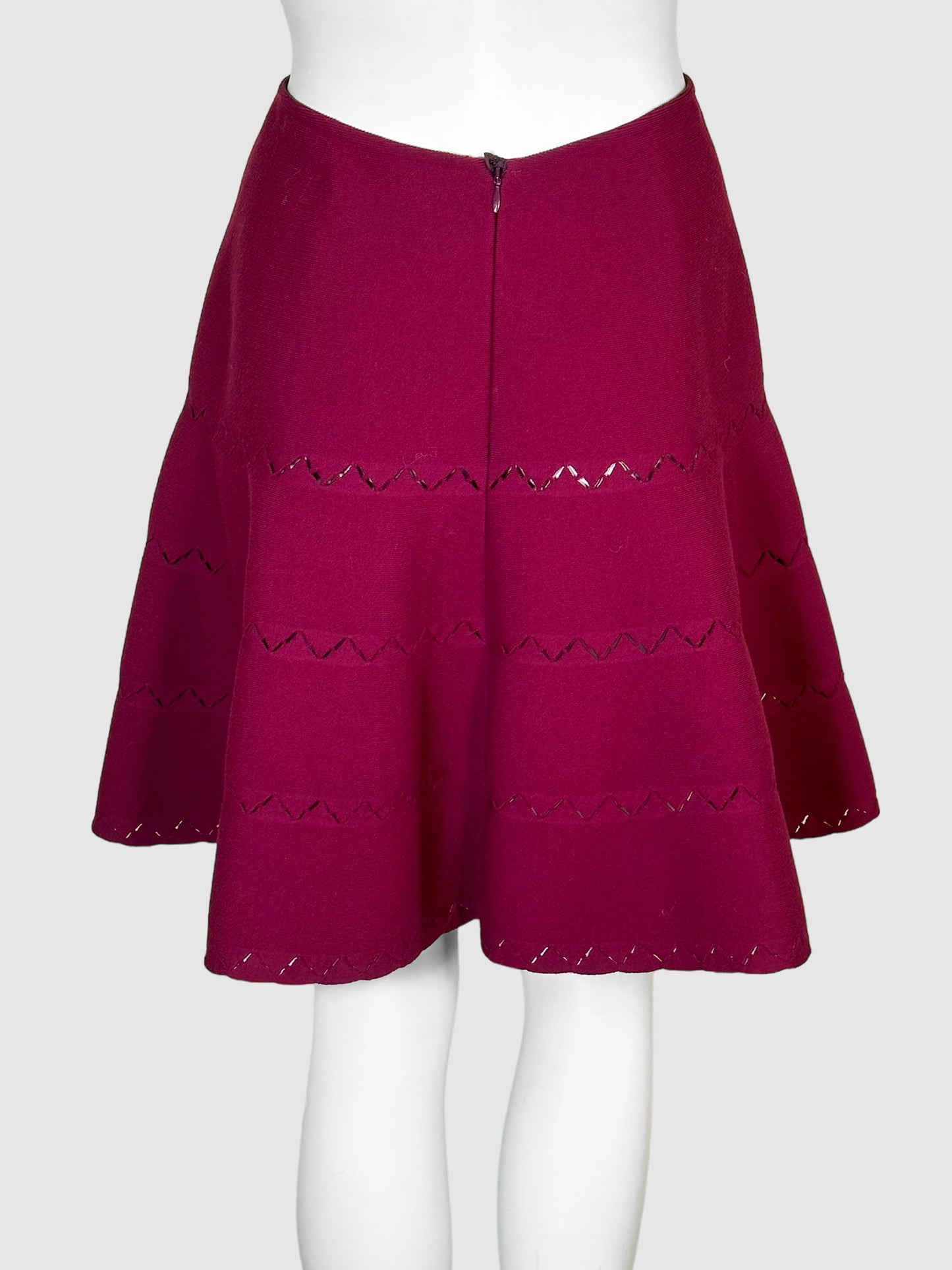 Alaïa Wool Blend Mini Skirt - Size 38