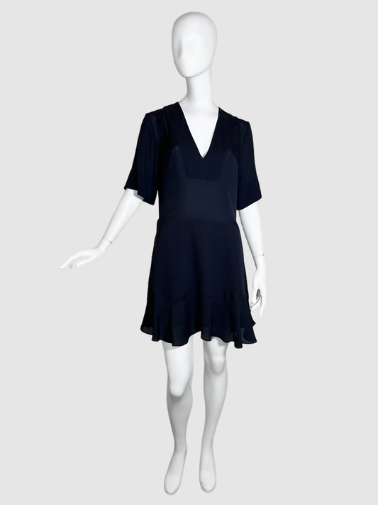 A.L.C. Sheer V-Neck Dress - Size 4
