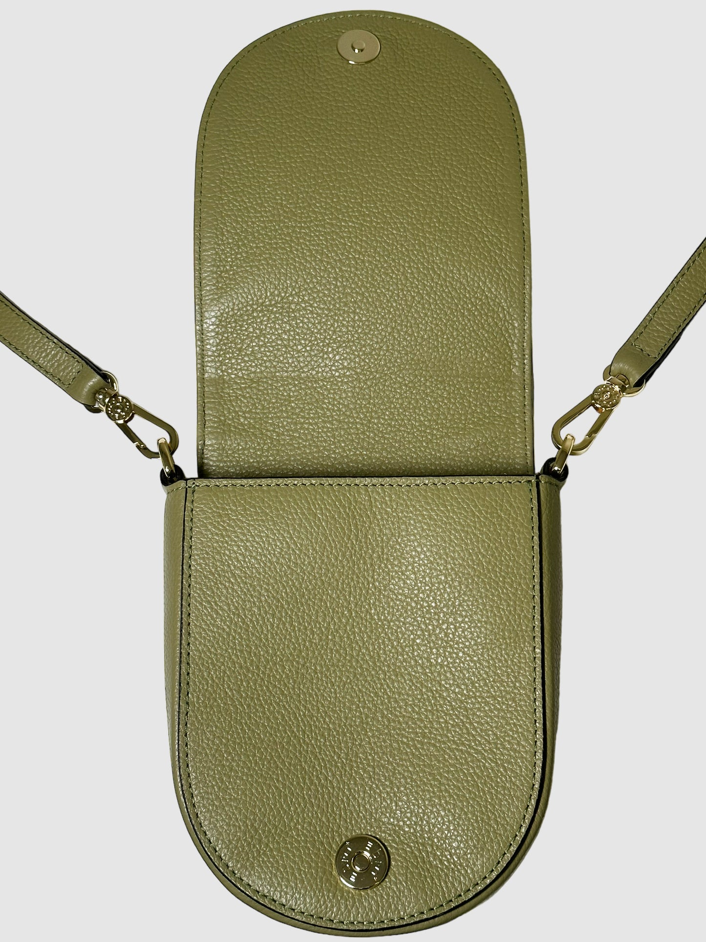 Leather Flap Crossbody Bag