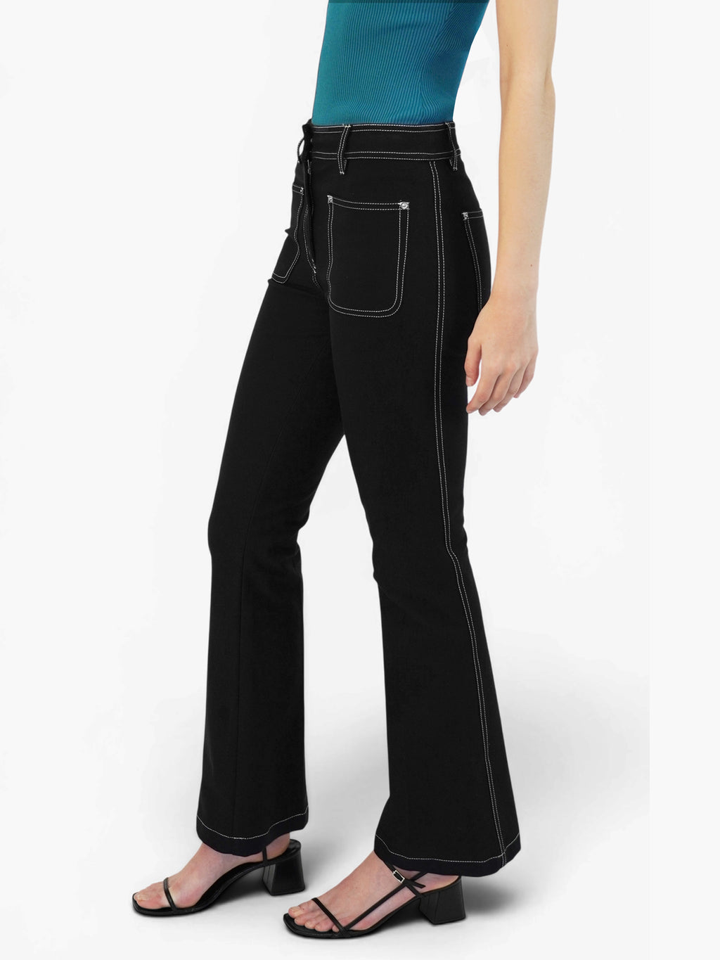 Contrast Stitch Pants