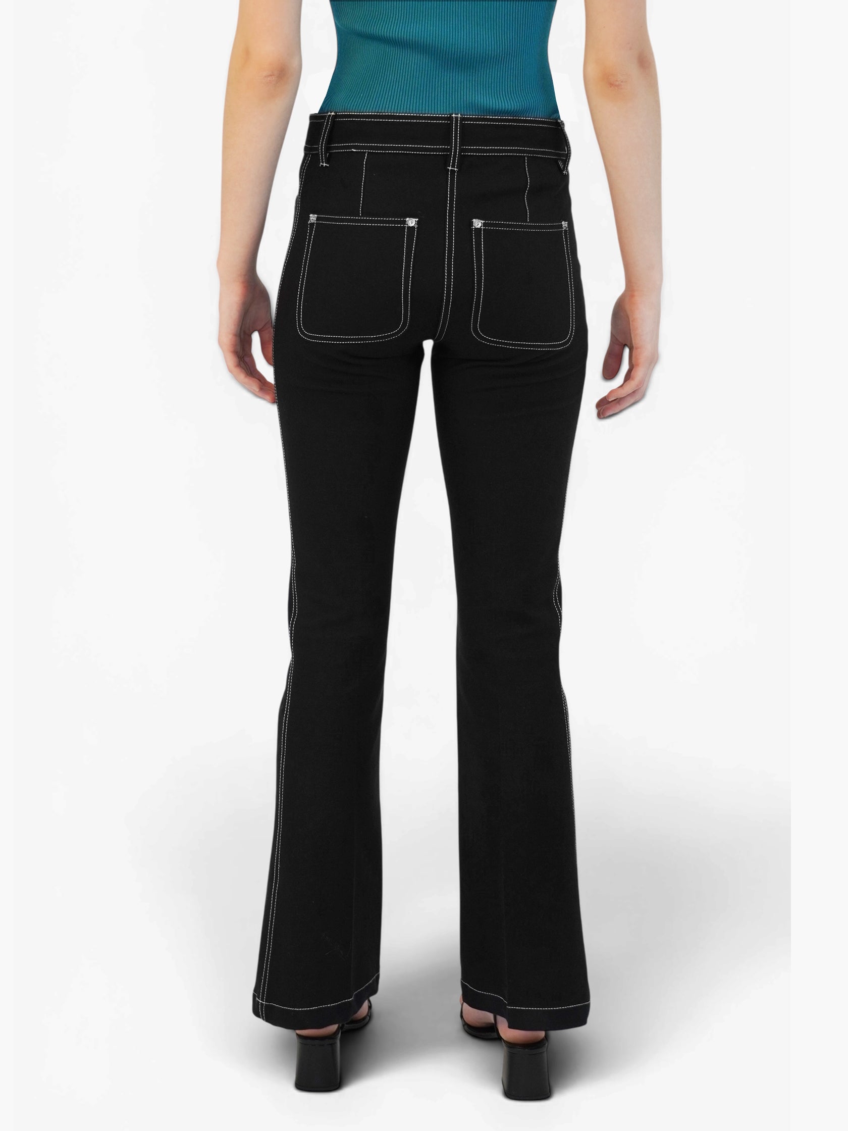 Contrast Stitch Pants
