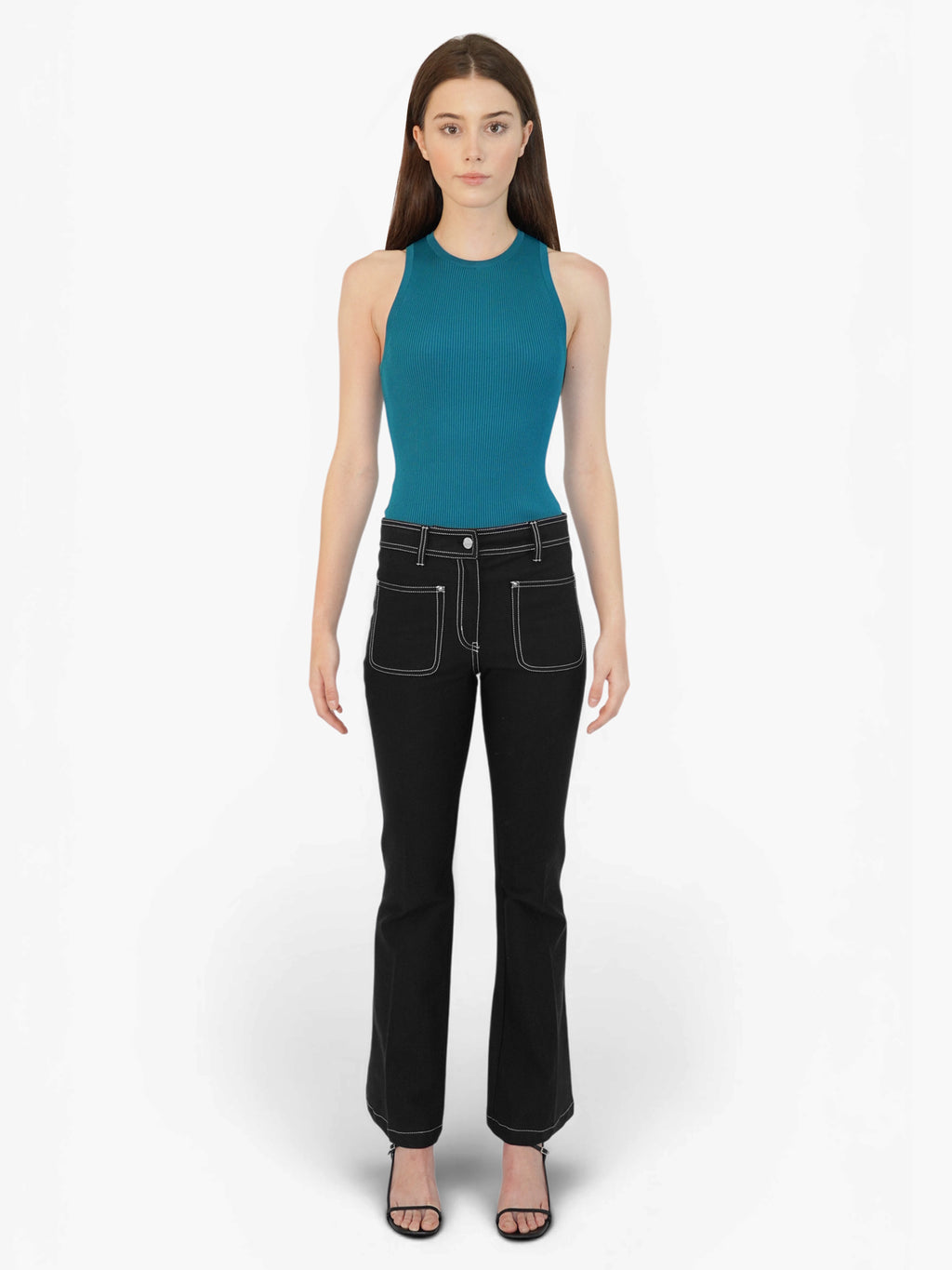 Contrast Stitch Pants