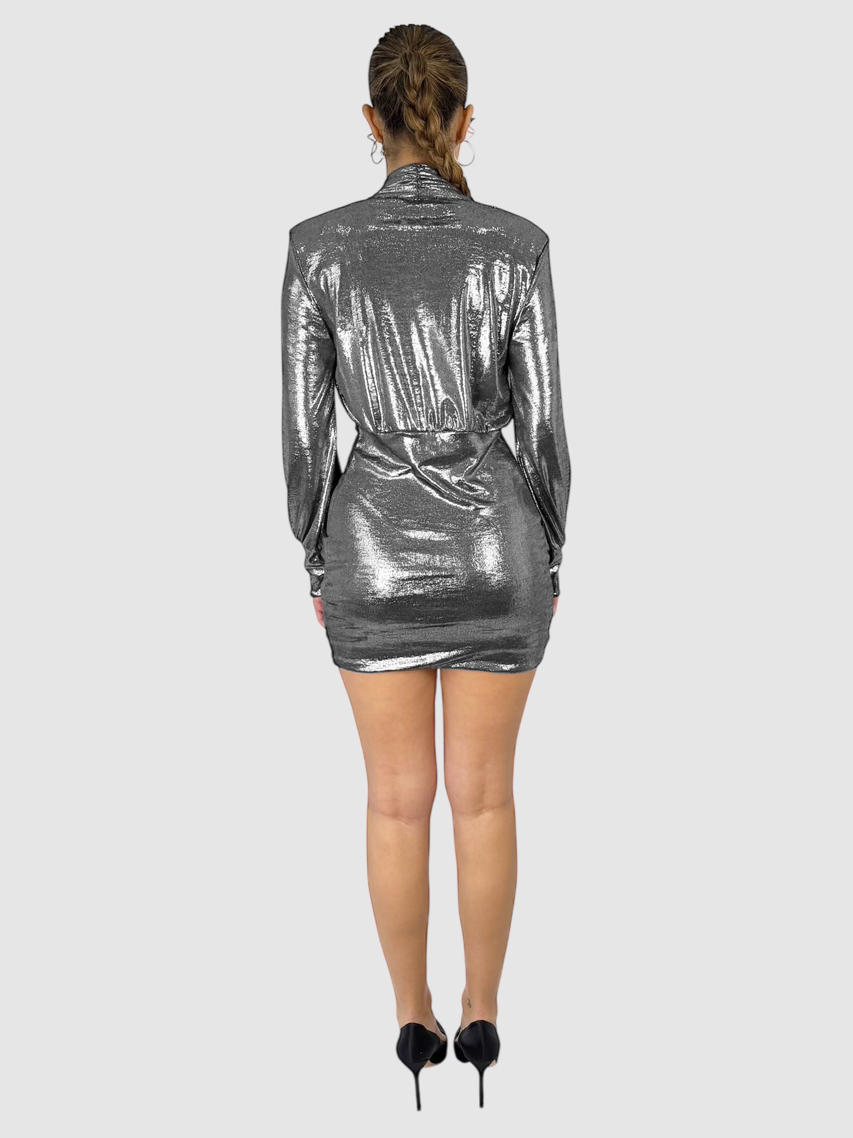 Metallic Mini Dress