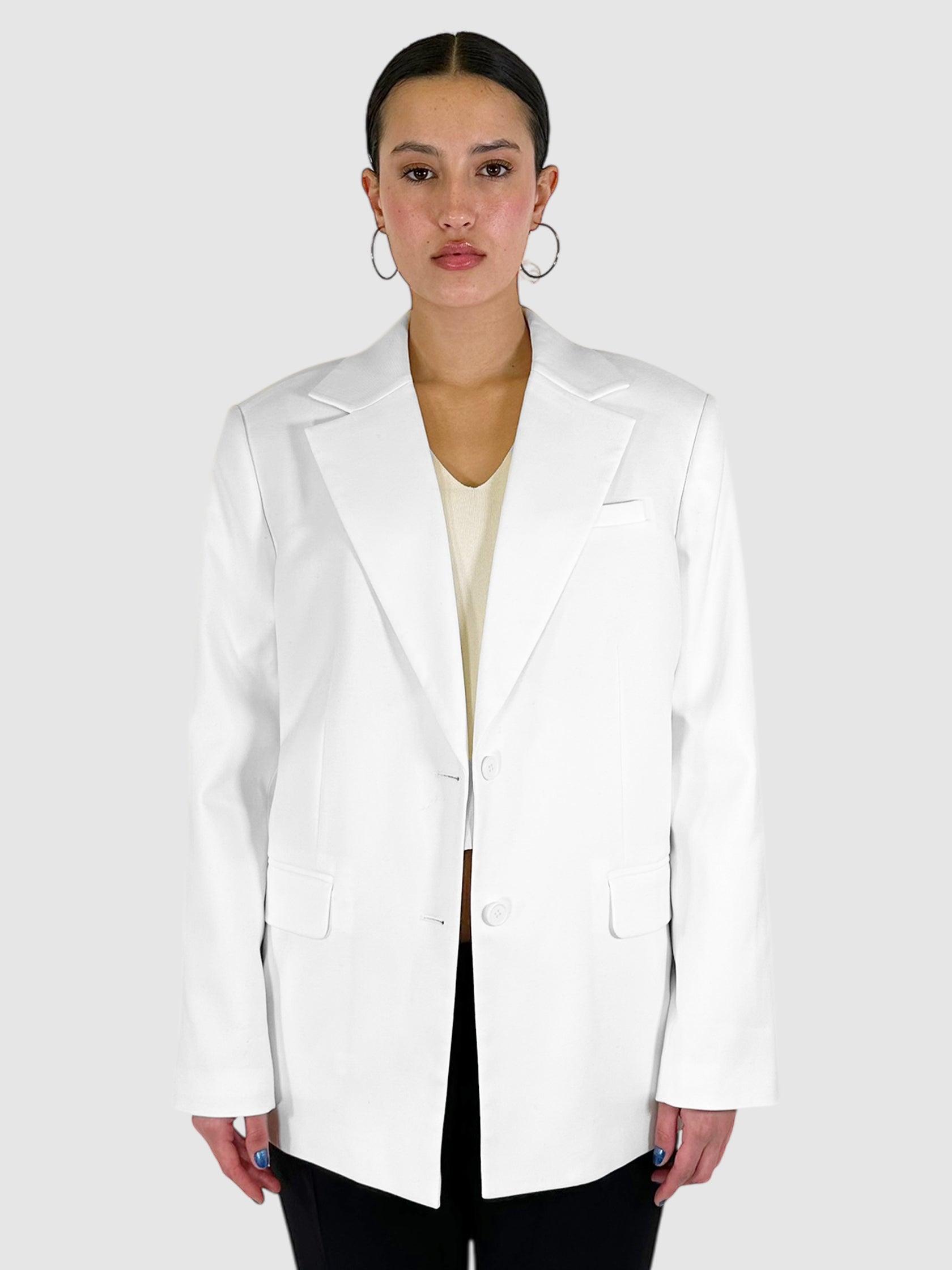 Oversized Single-Breasted Blazer