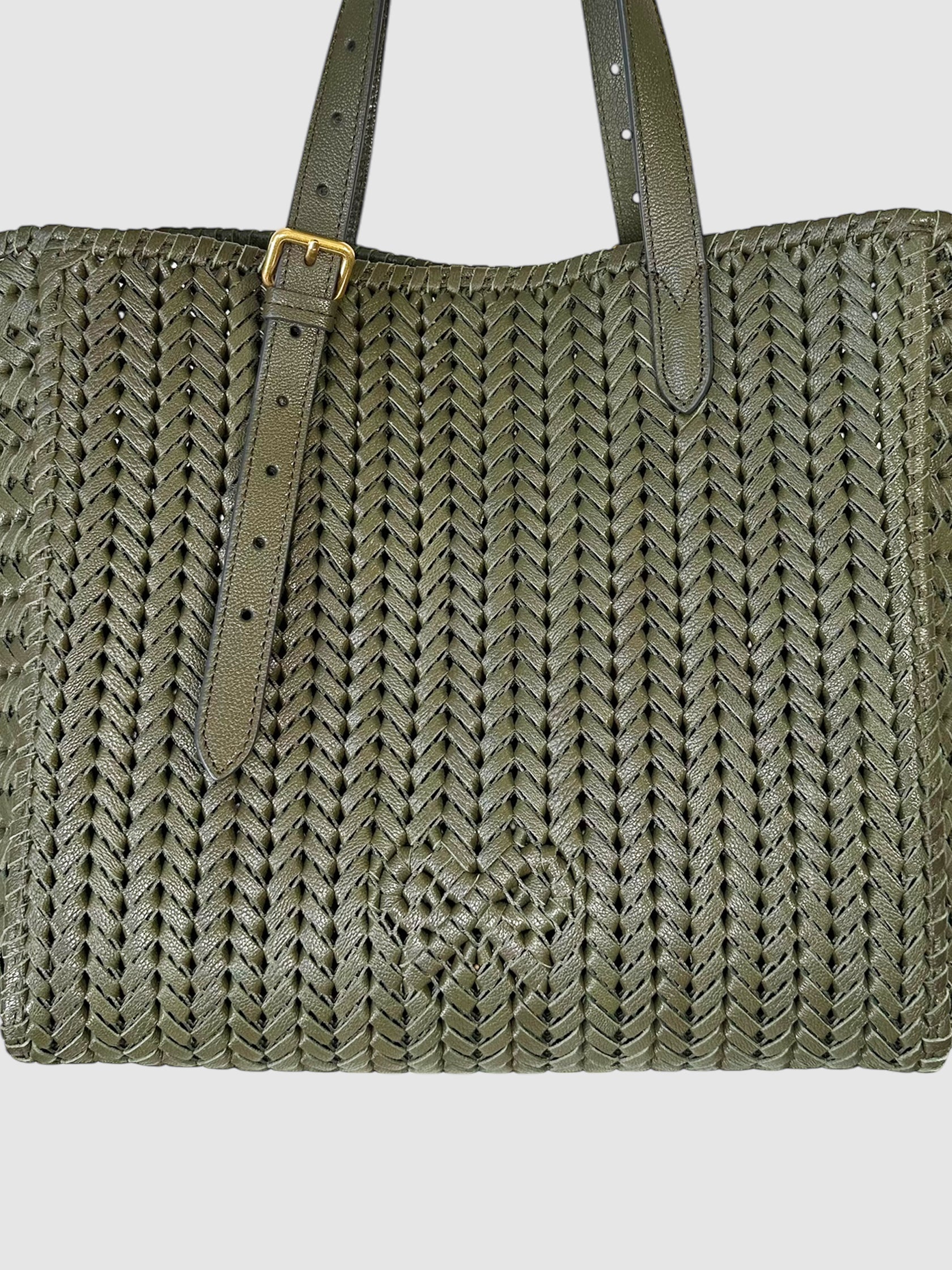 Woven Leather Neeson Tote
