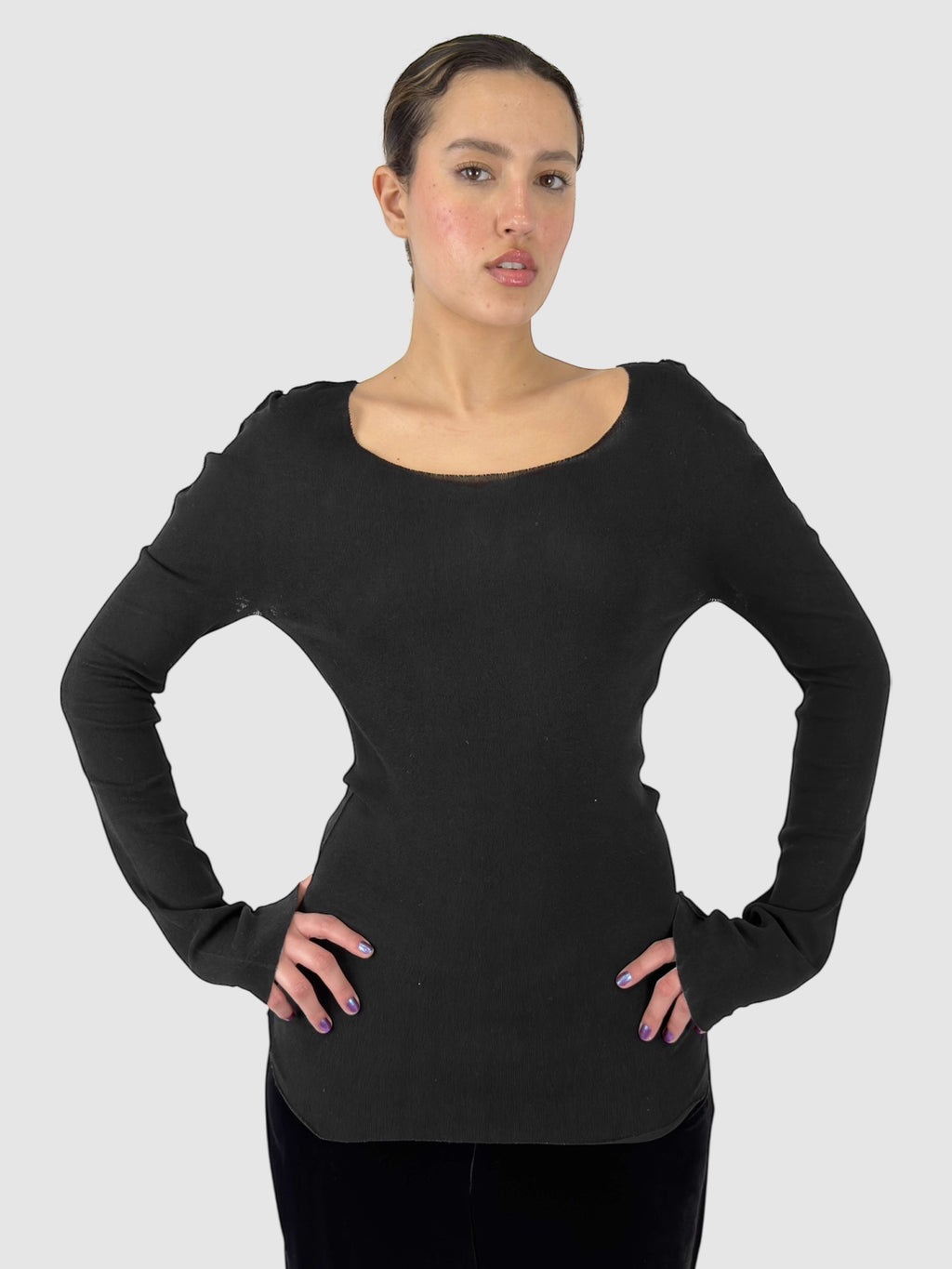 Knit Long Sleeve Top