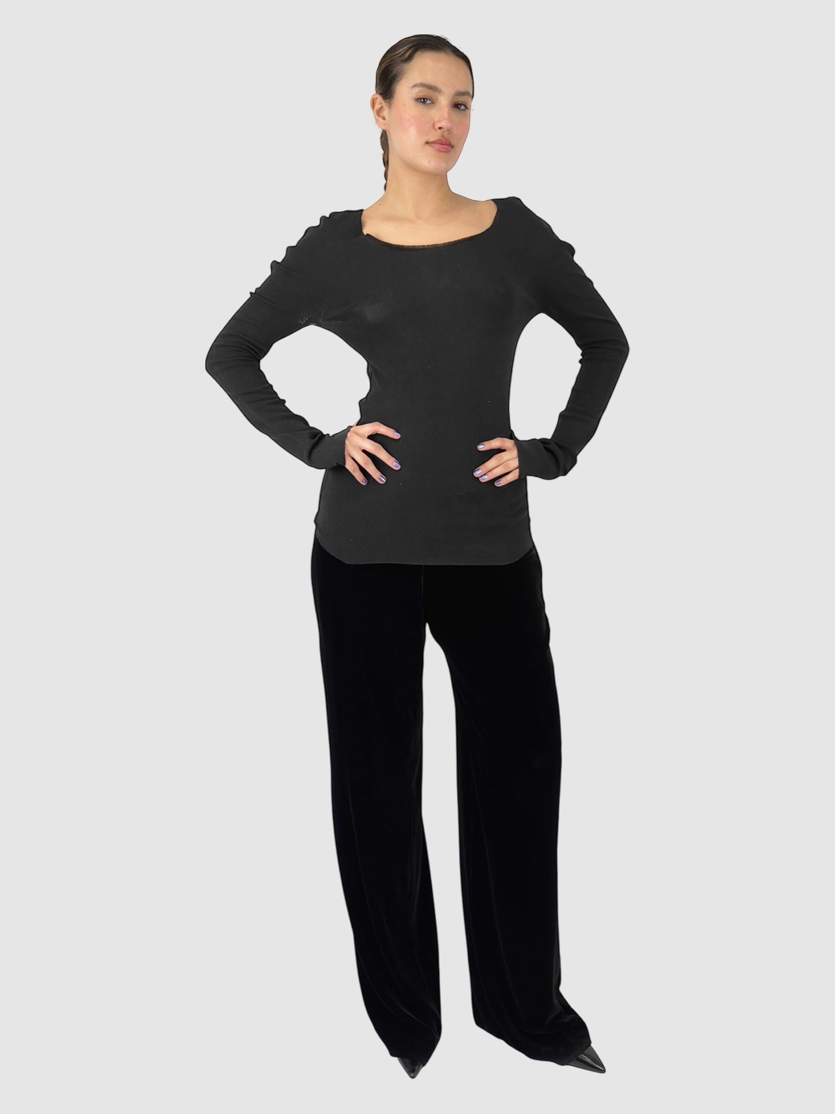 Knit Long Sleeve Top