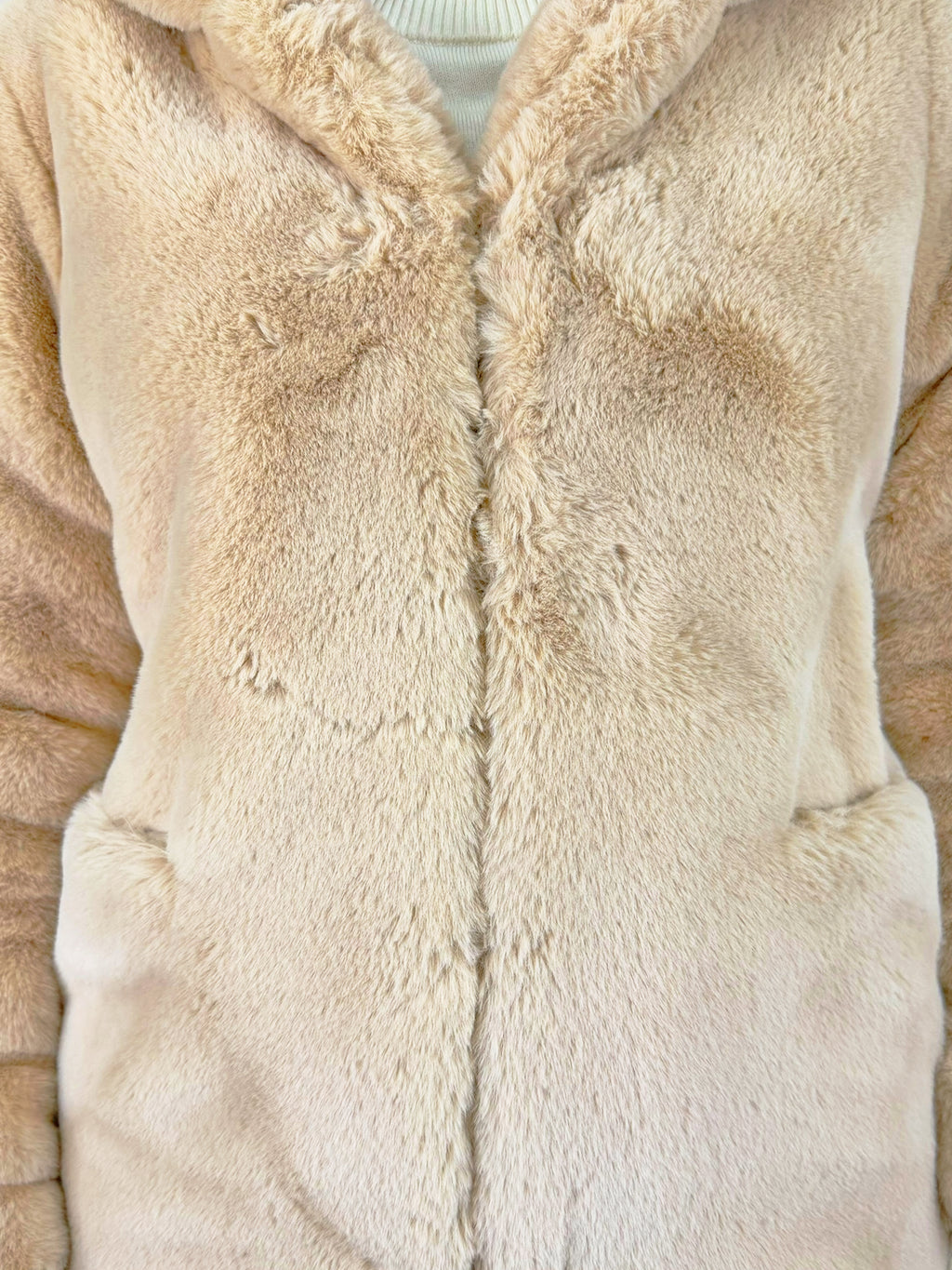 Faux Fur Hooded Coat