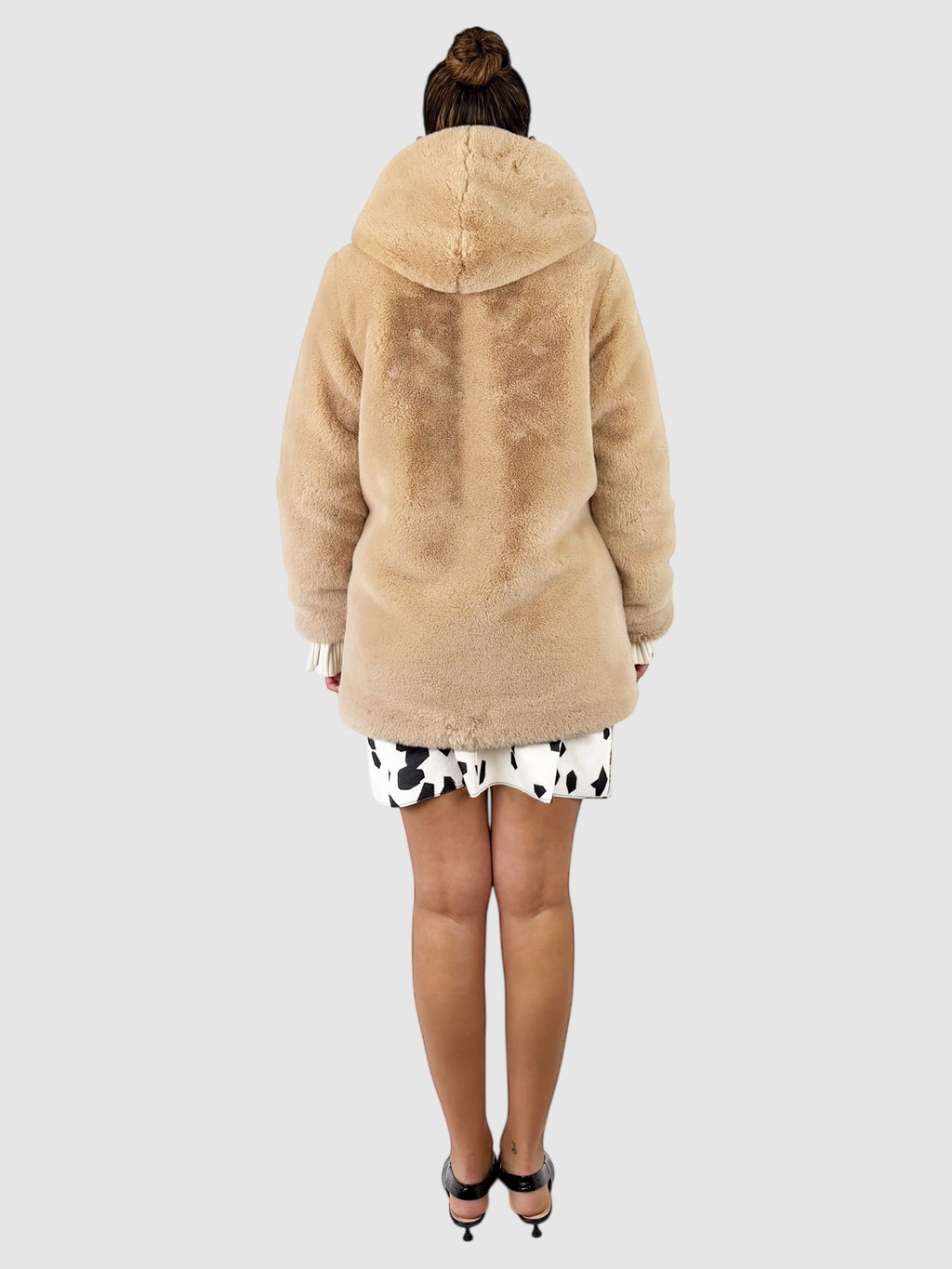 Faux Fur Hooded Coat