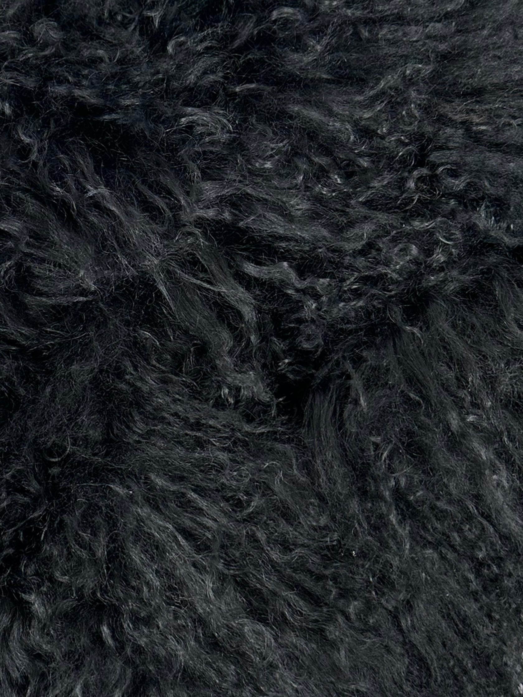 Aqua Madonna Lamb Fur Shoulder Bag