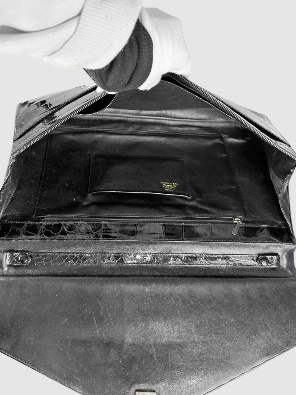 Leather Envelope Clutch