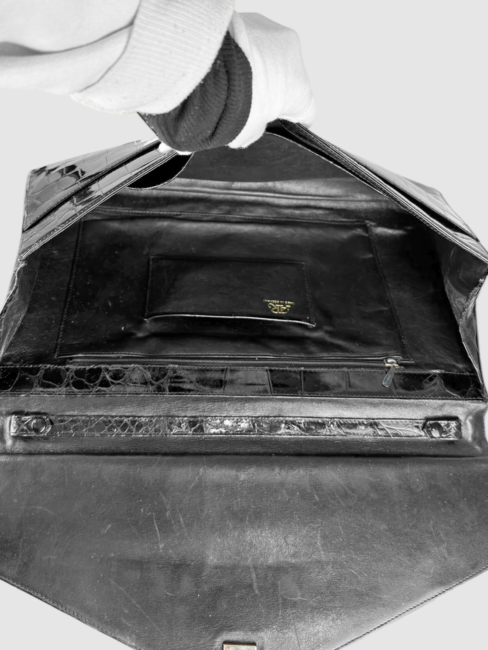 Leather Envelope Clutch