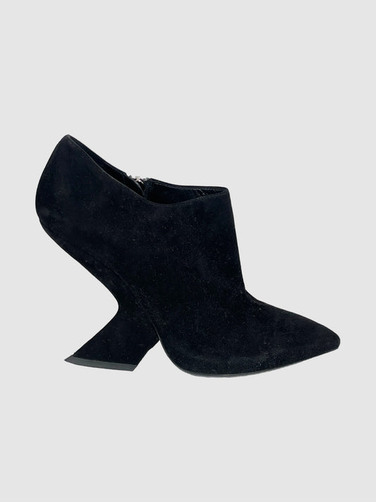 Suede Ankle Chelsea Boots - Size 38