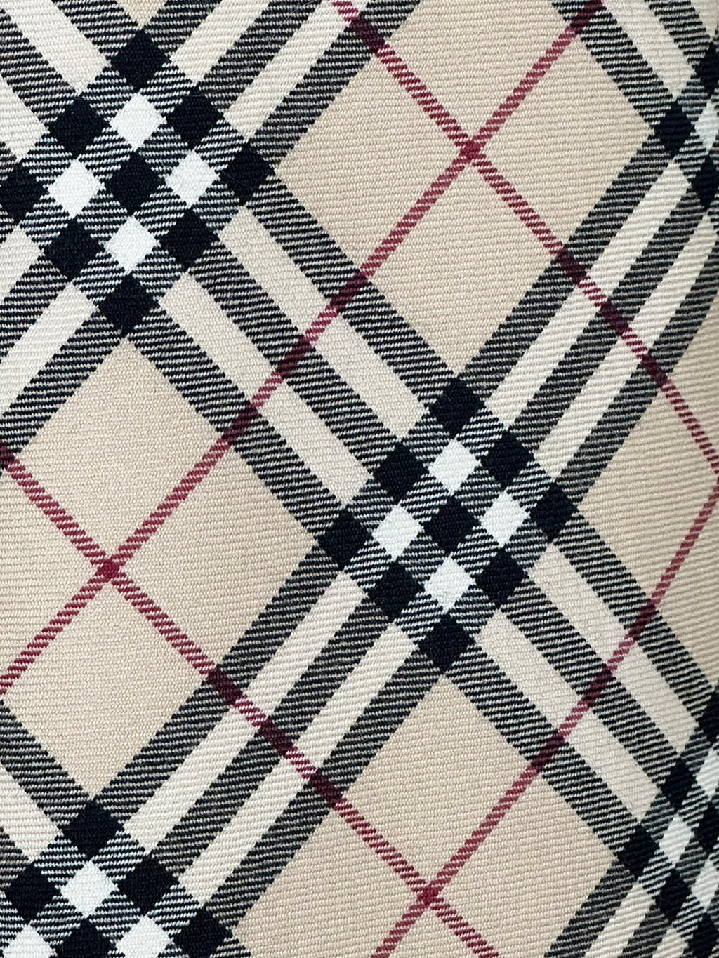 Burberry Check Print Midi Skirt - Size 40