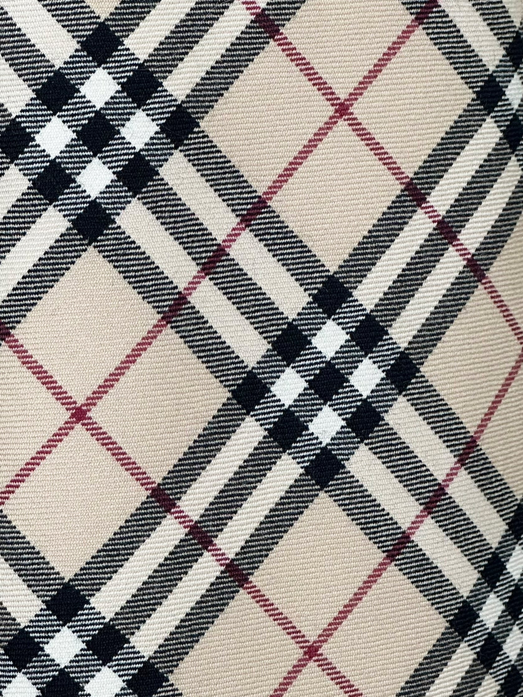 Burberry Check Print Midi Skirt - Size 40