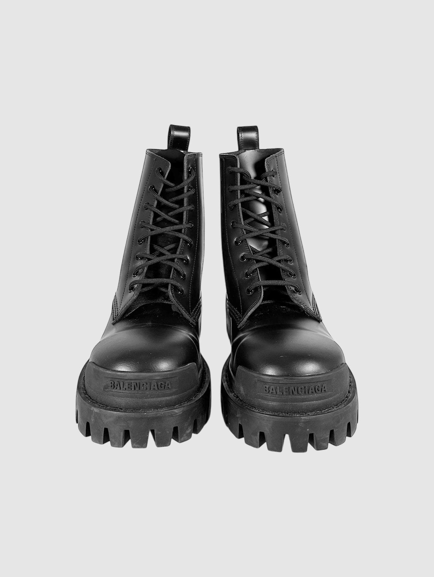 Strike Lace-Up Platform Boots - Size 39.5