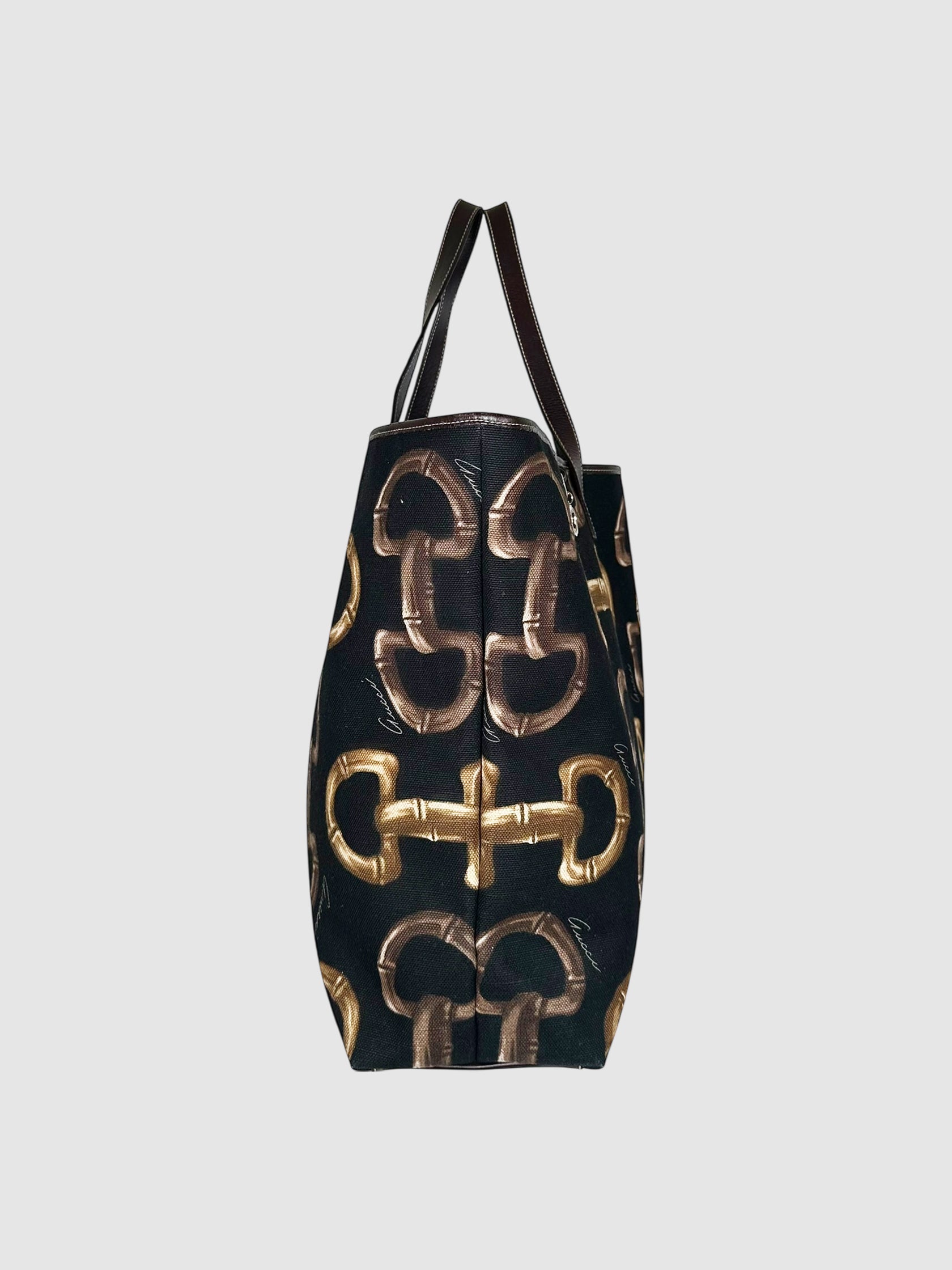 Horsebit Print Tote