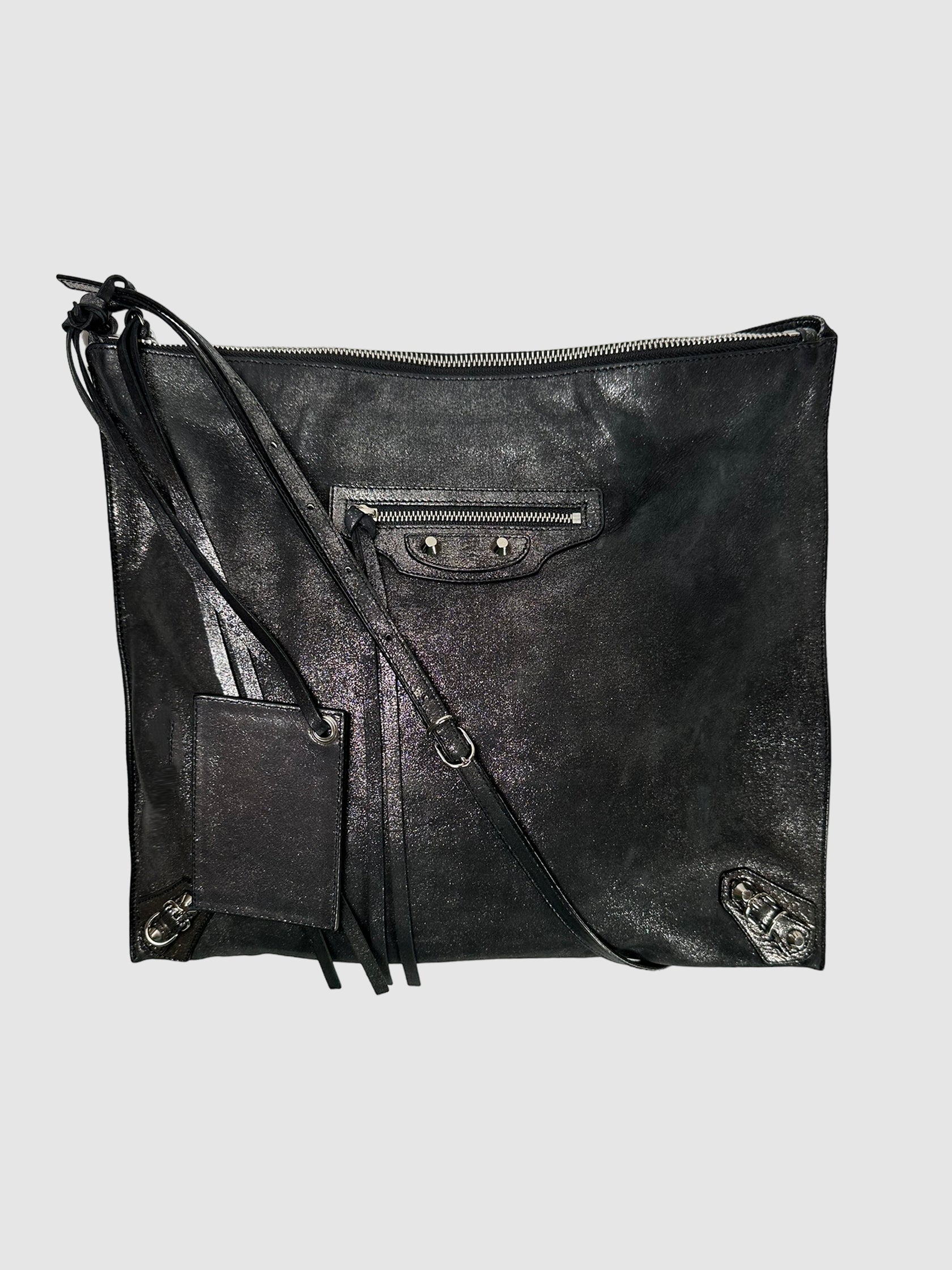 Balenciaga Leather Papier Crossbody Bag