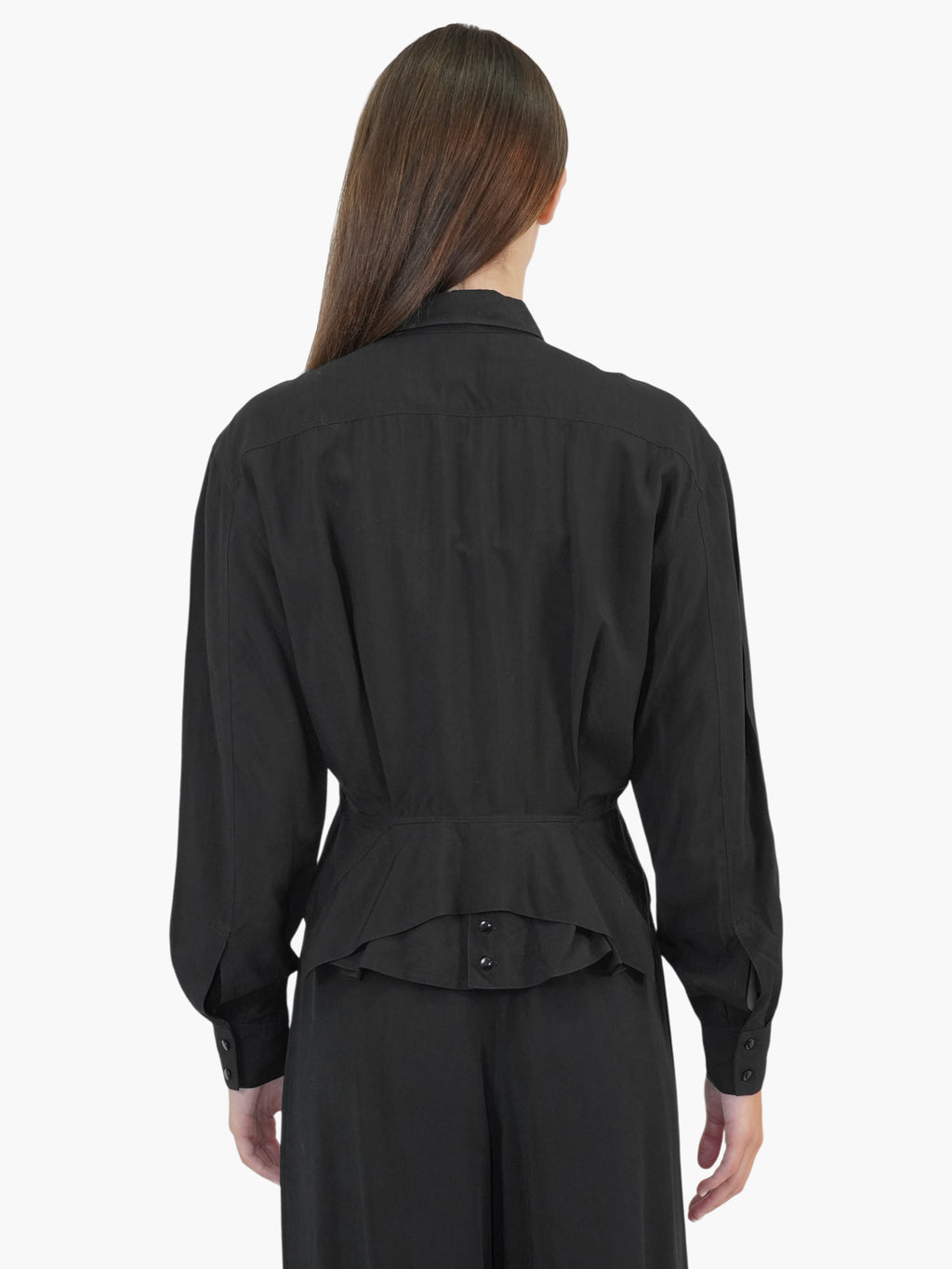 Button-Up Peplum Top