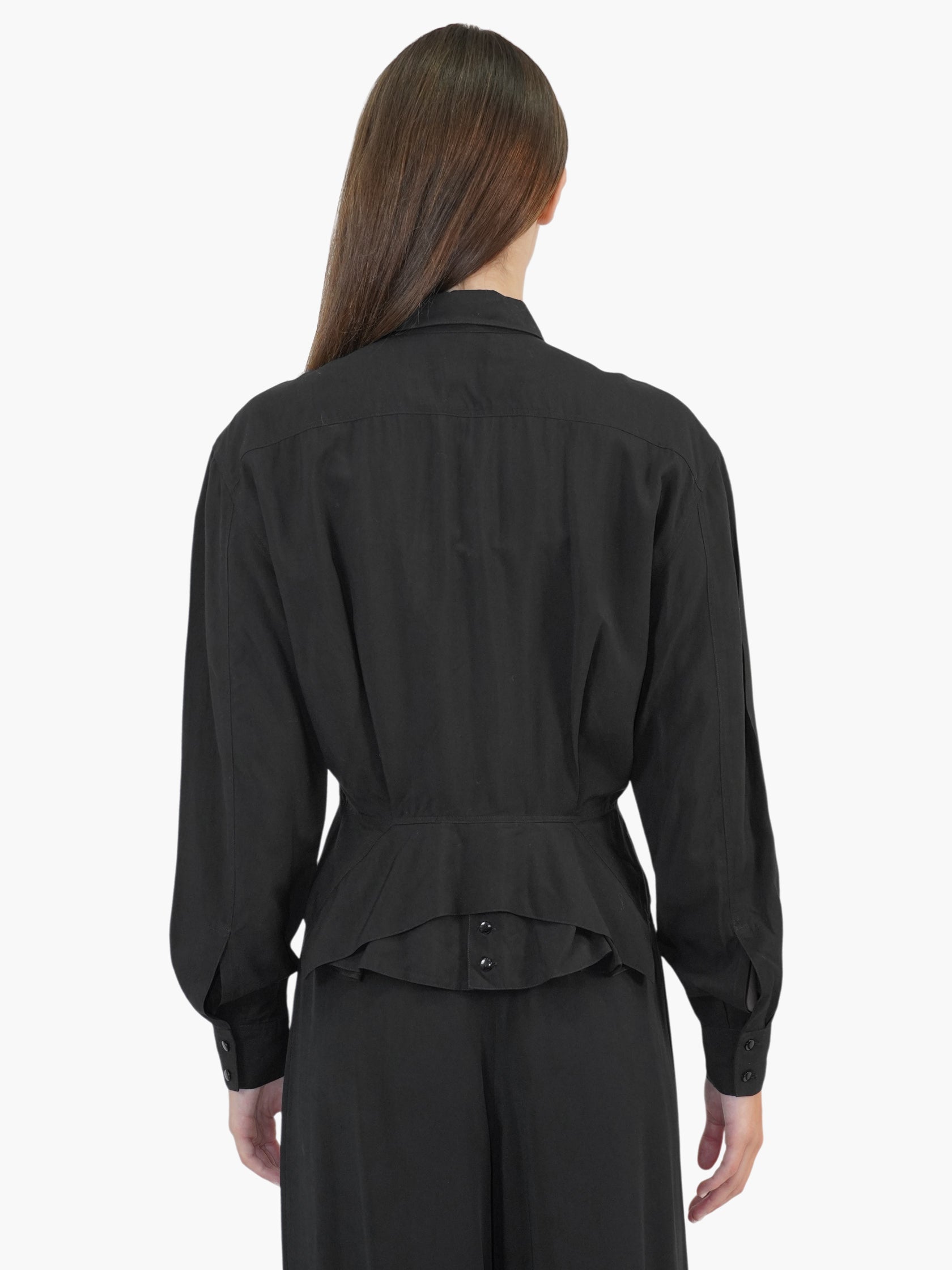 Button-Up Peplum Top