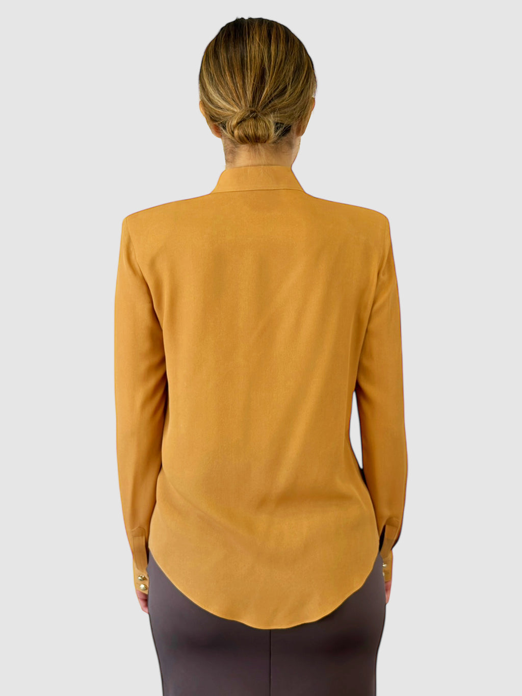 Silk Button-Up Top