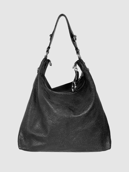 Gucci Guccissima Leather Hobo Bag