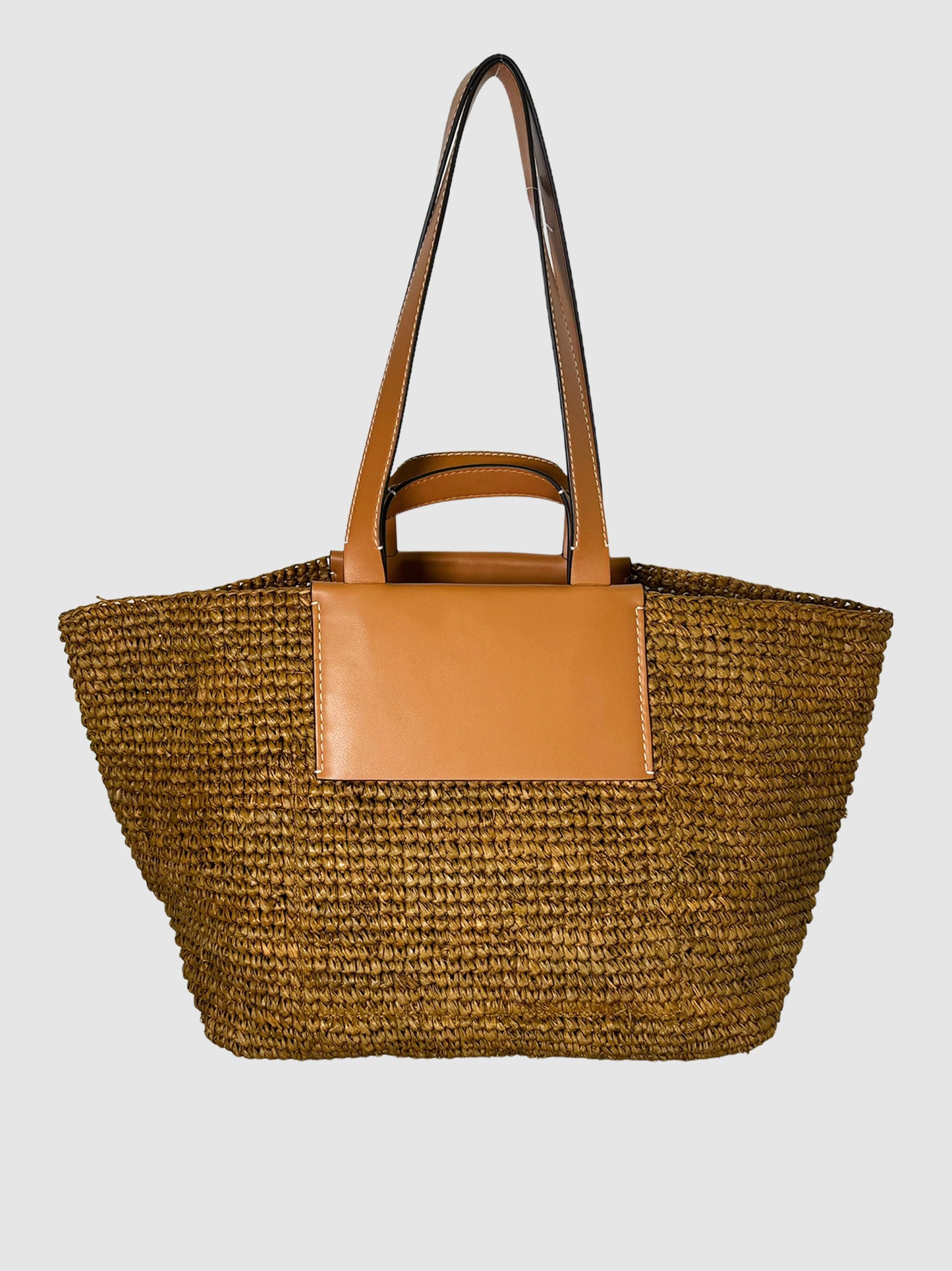 Large Morris Raffia Tote Bag