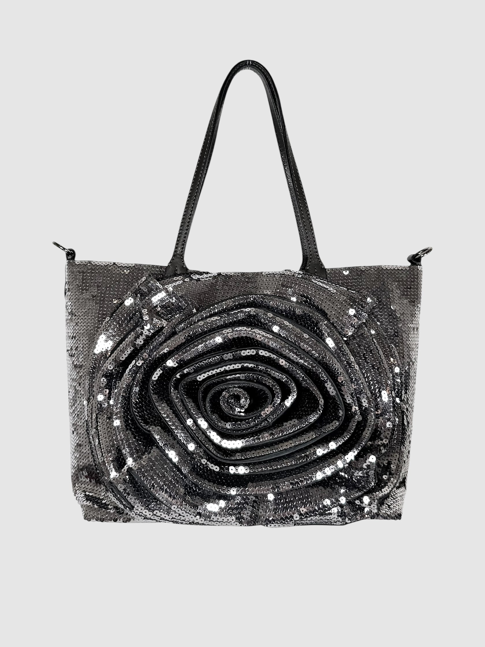 Sequin Rosette Tote