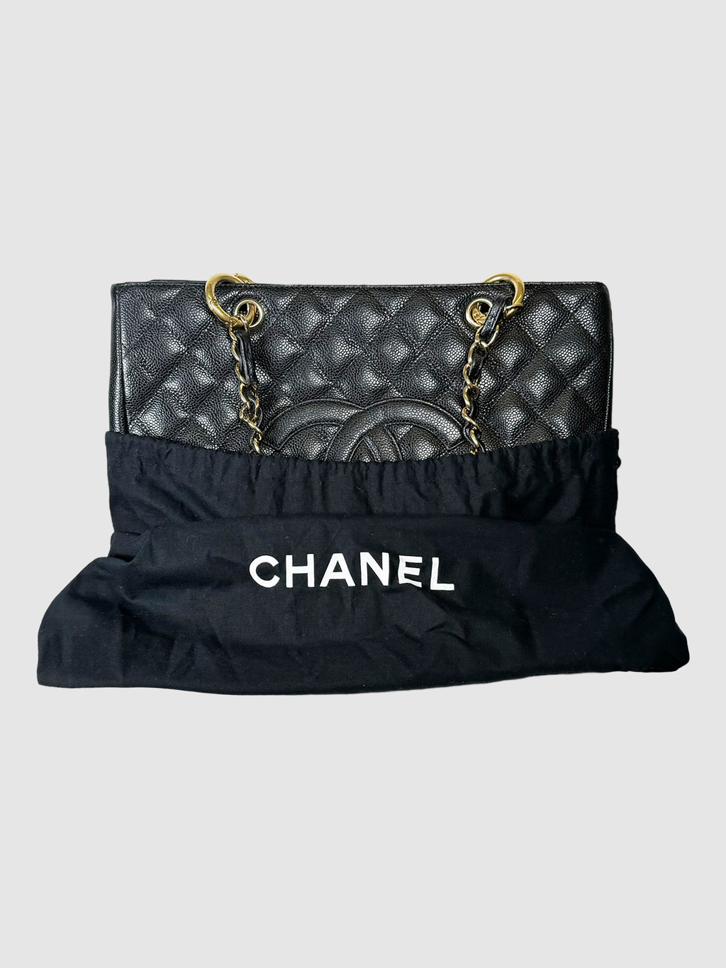 Caviar Quilted Grand Shopping Tote