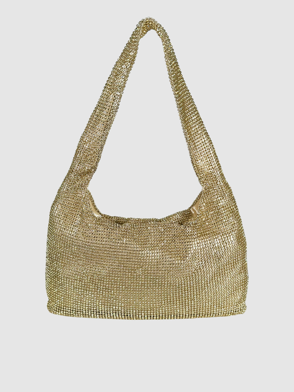 Rhinestone Mesh Shoulder Bag