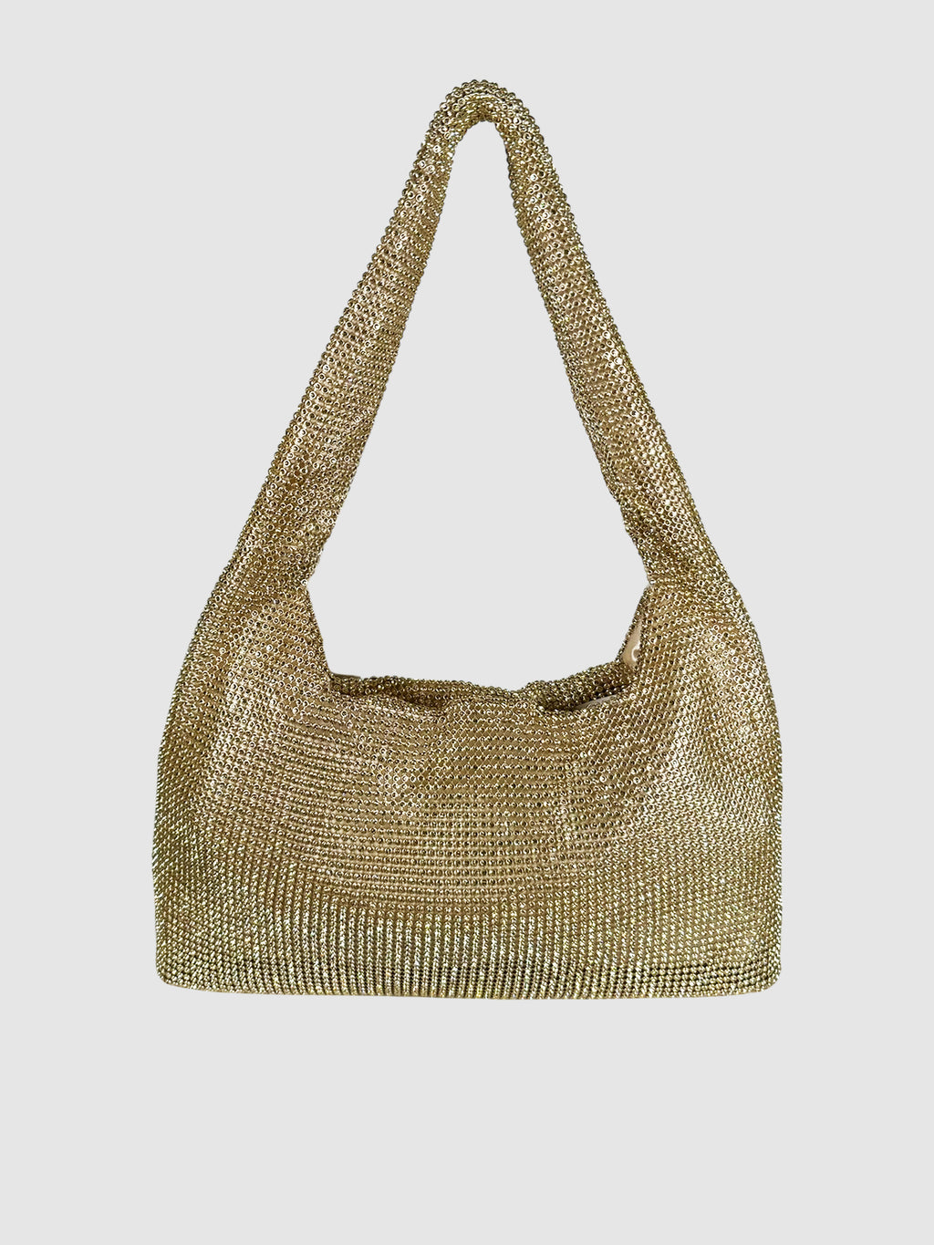 Rhinestone Mesh Shoulder Bag