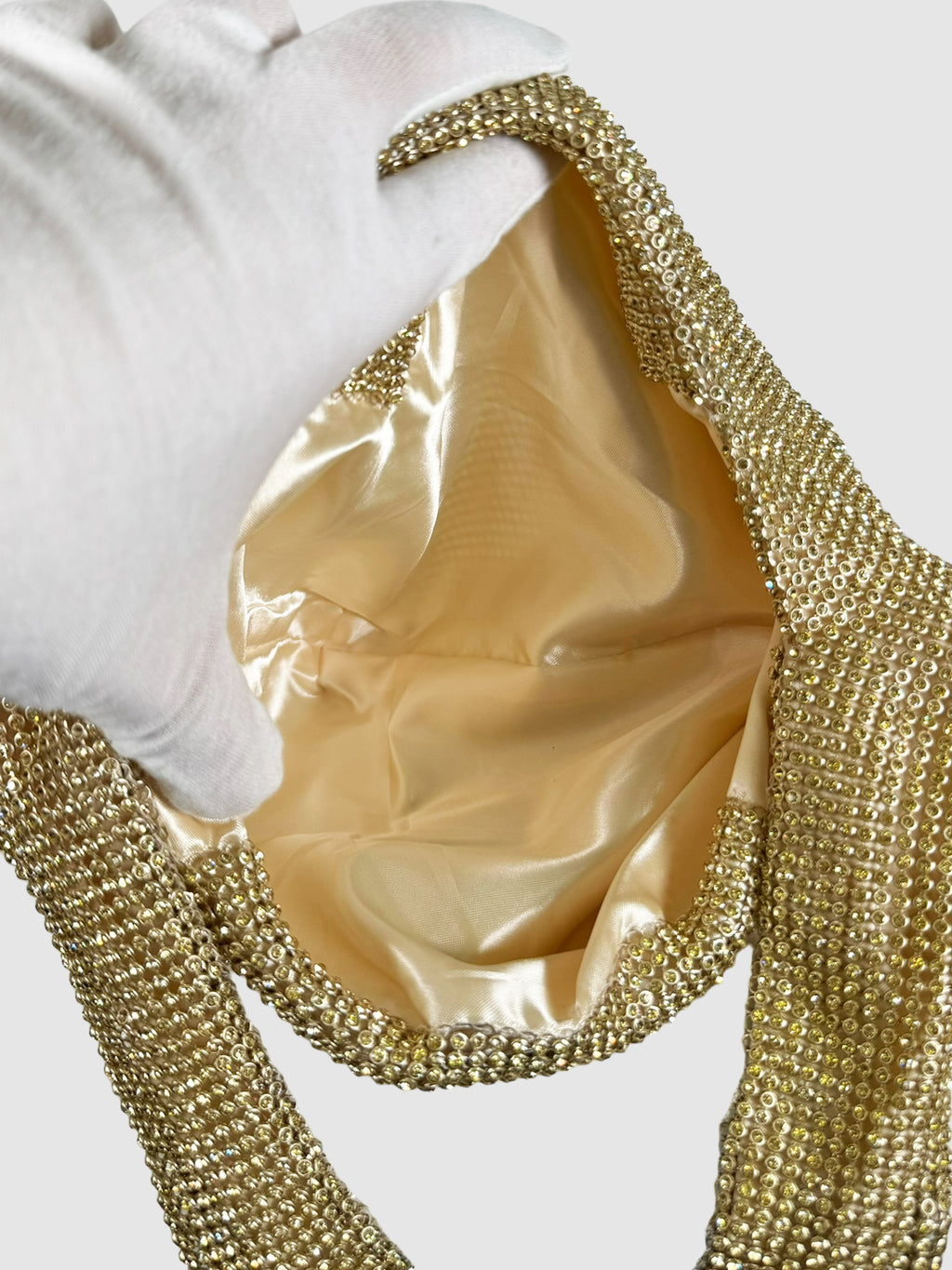 Rhinestone Mesh Shoulder Bag