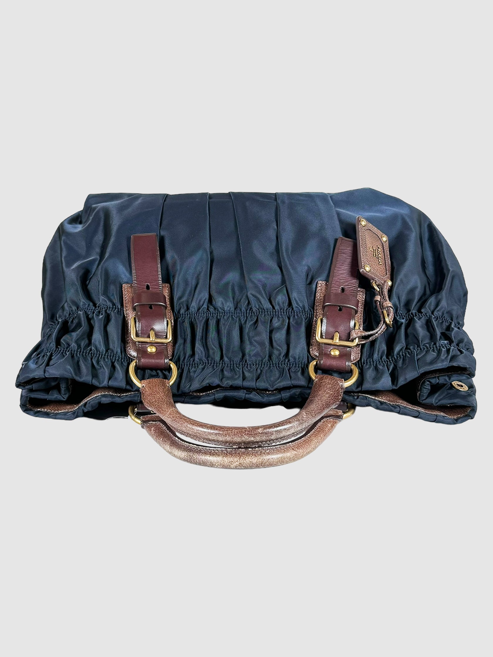 Large Tessuto Gaufre Tote Bag