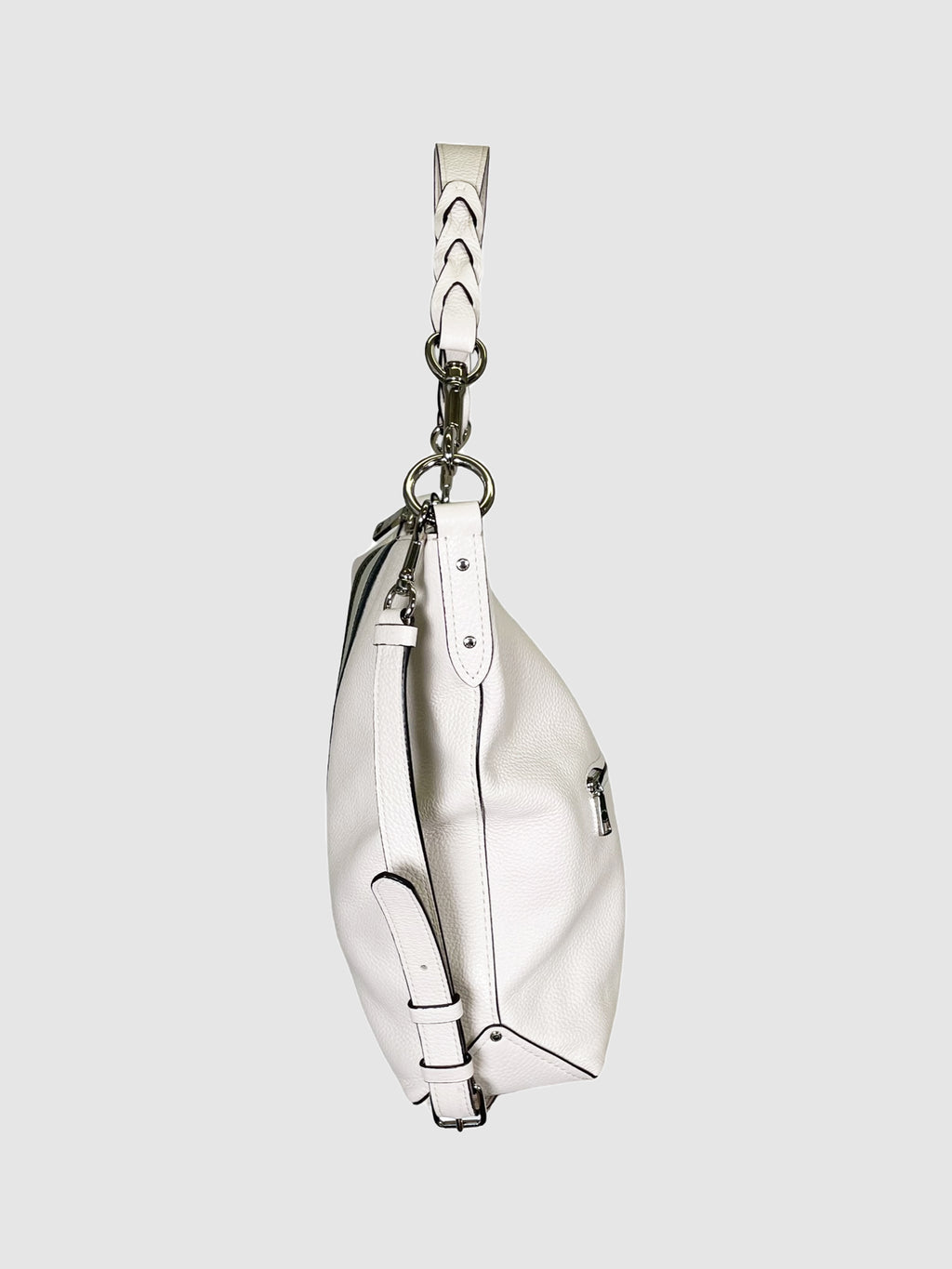 Leather Striped Satchel