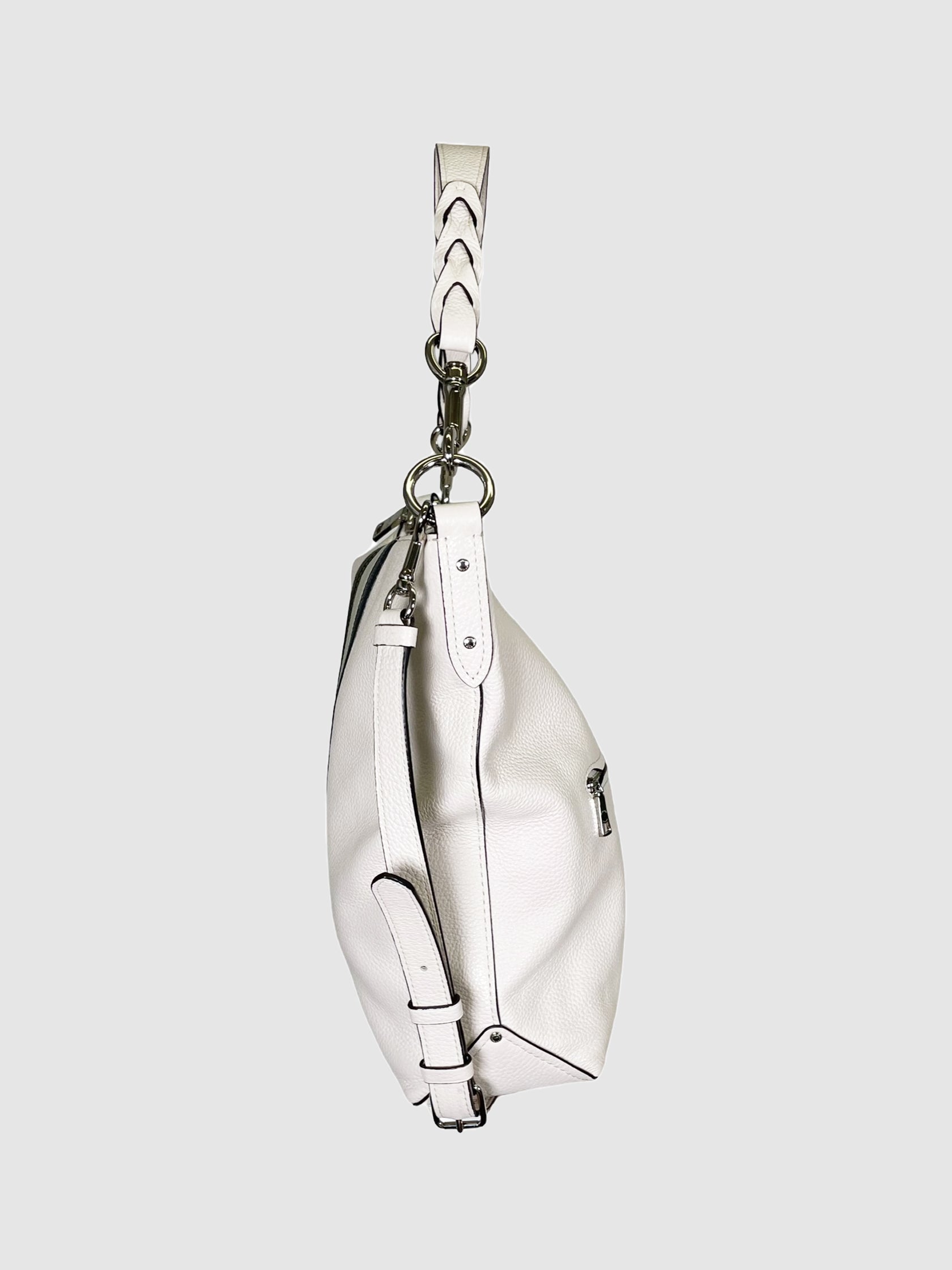 Leather Striped Satchel