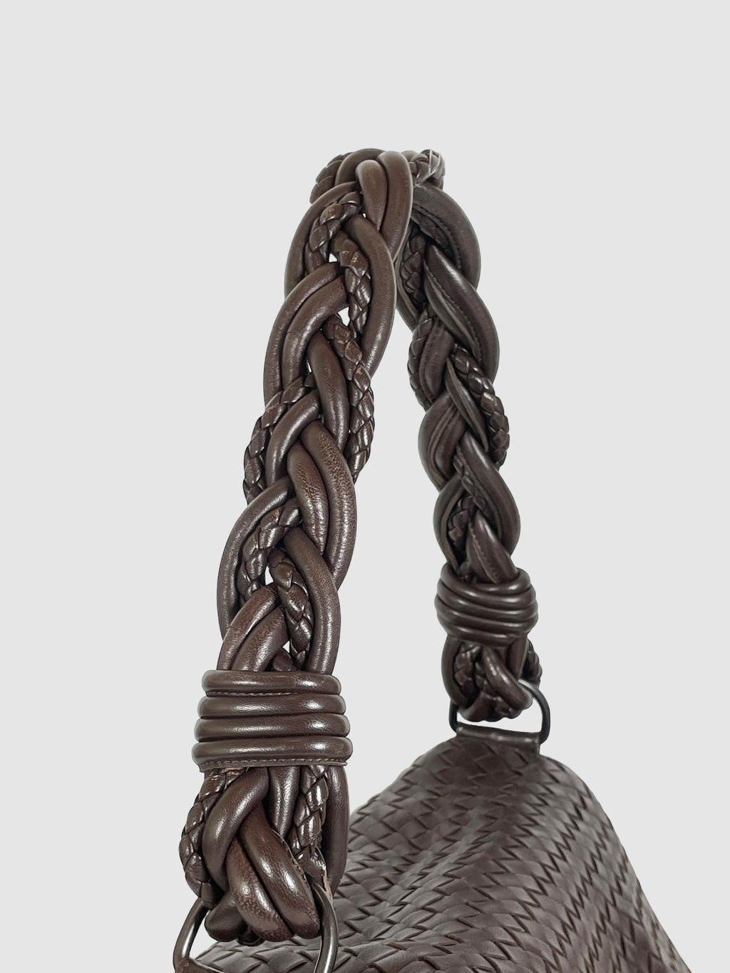 Braided Double Flap Handbag