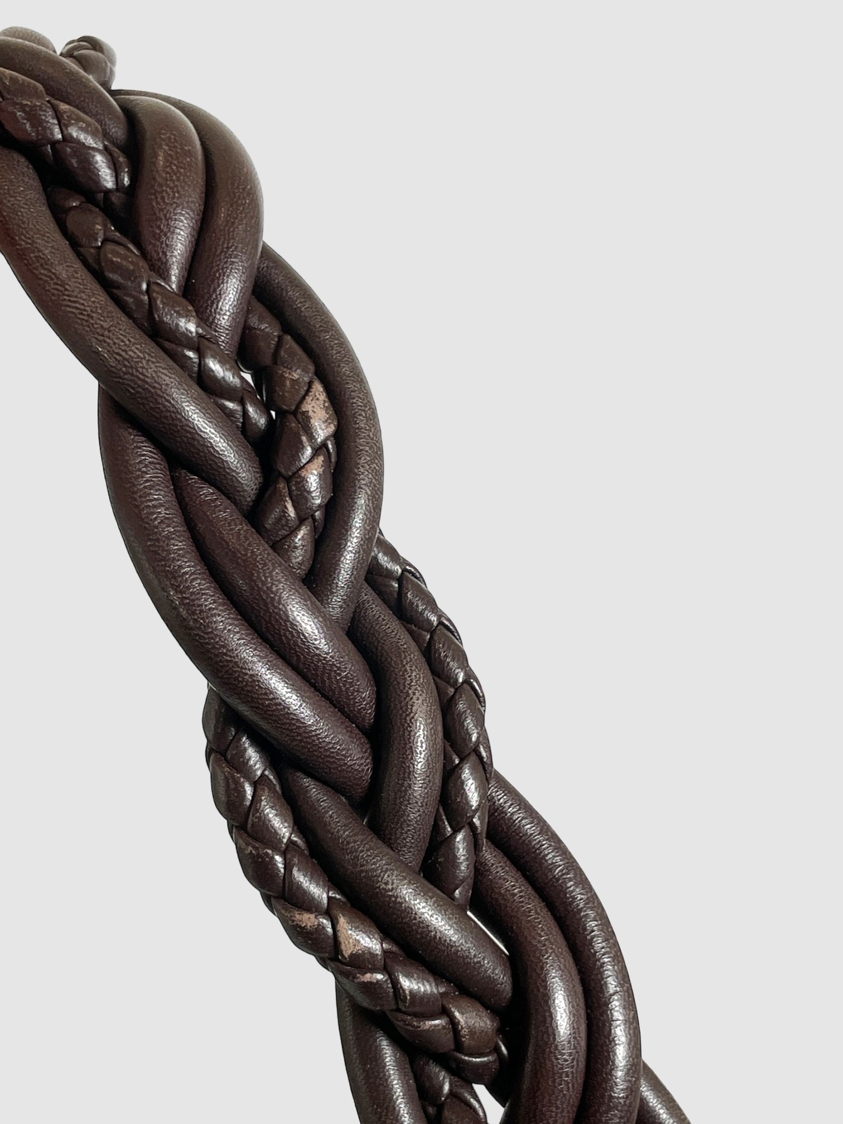 Braided Double Flap Handbag