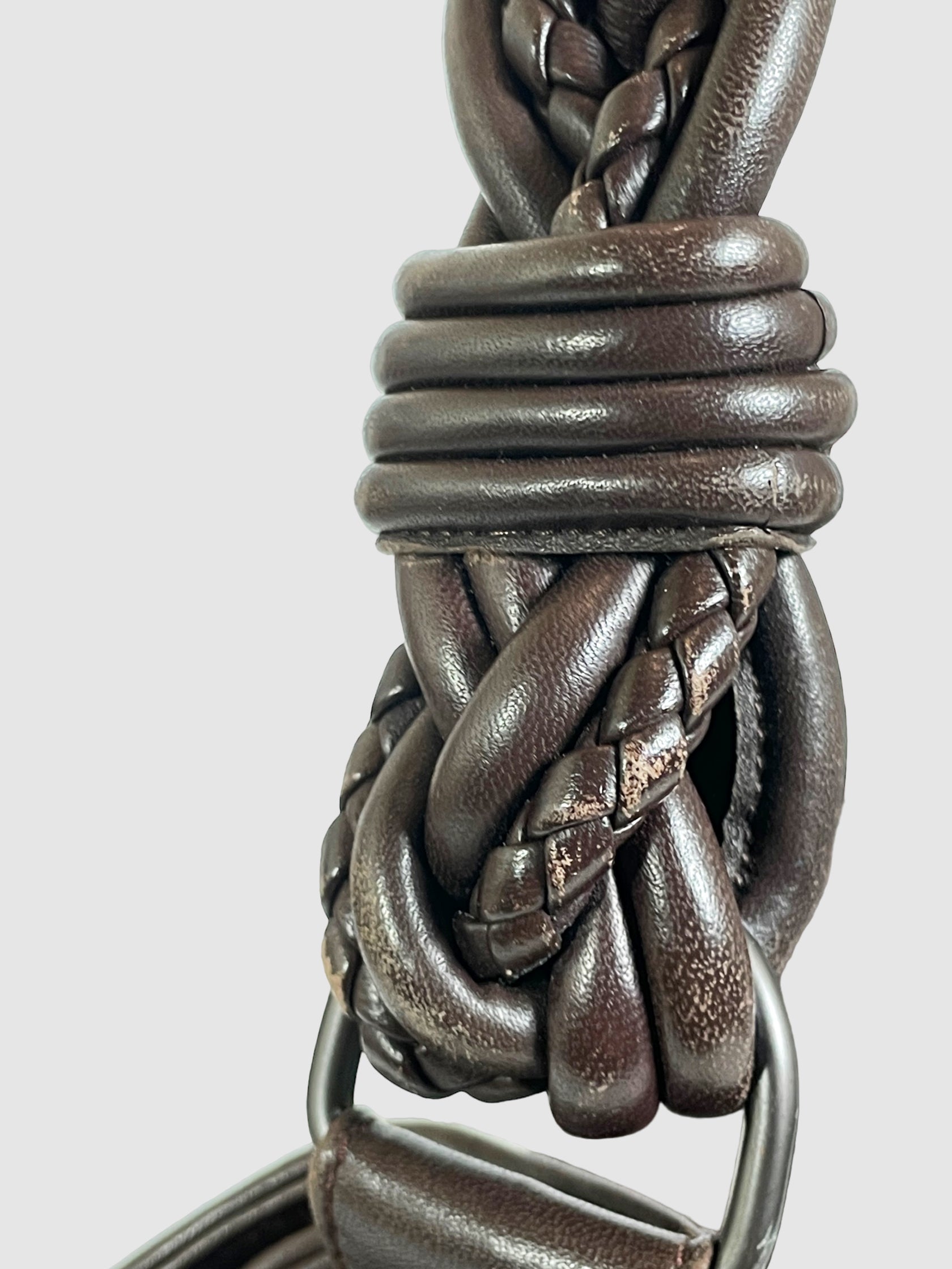 Braided Double Flap Handbag