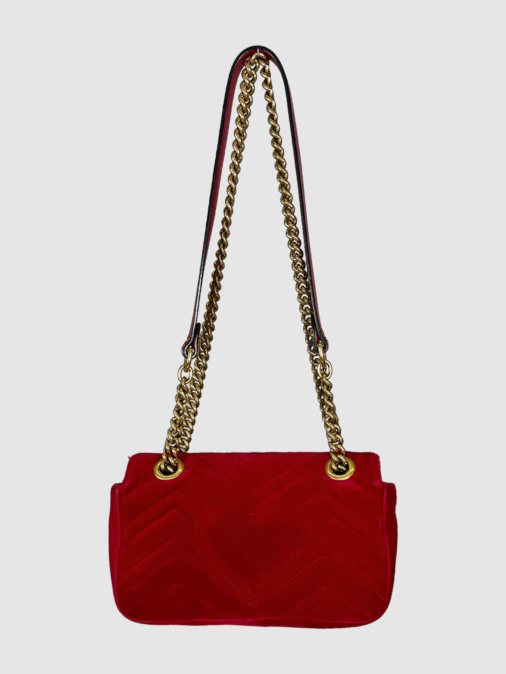 Velvet Matelasse GG Marmont Bag