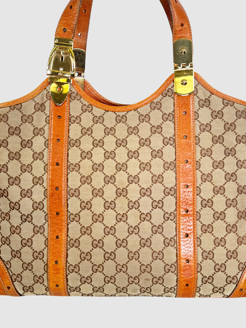 Large Horsebit Glam Shoulder Bag