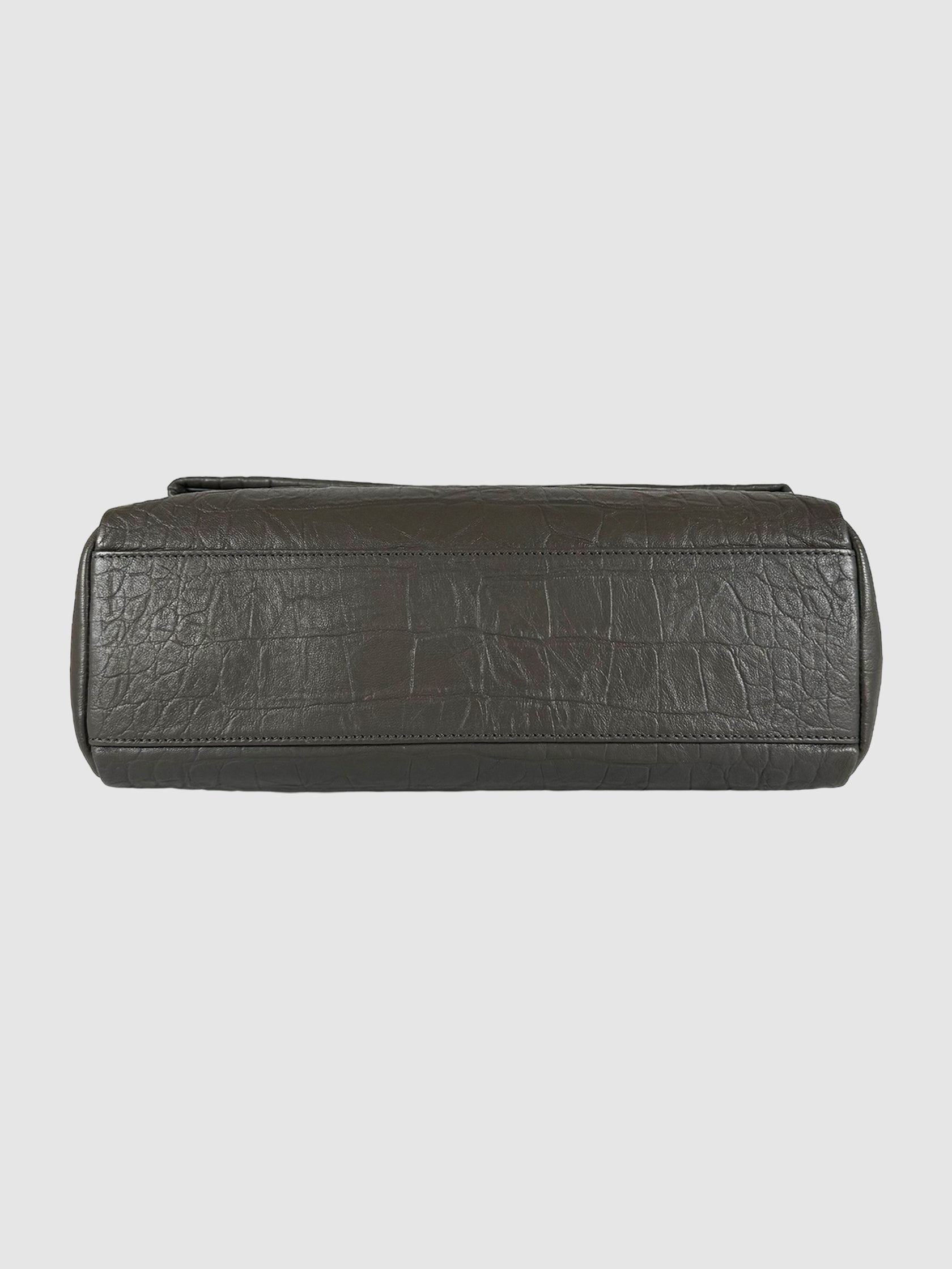 Medium Croc Embossed West Hollywood Bag