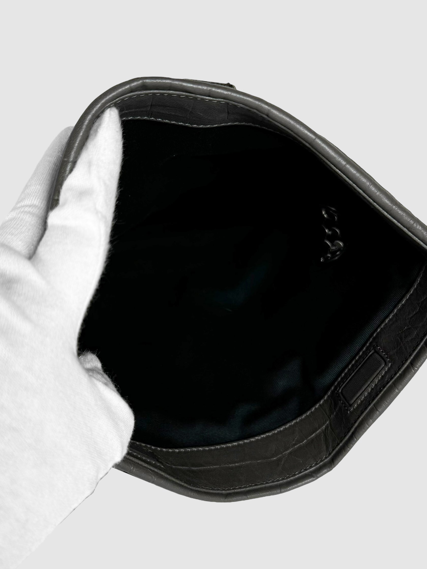 Medium Croc Embossed West Hollywood Bag