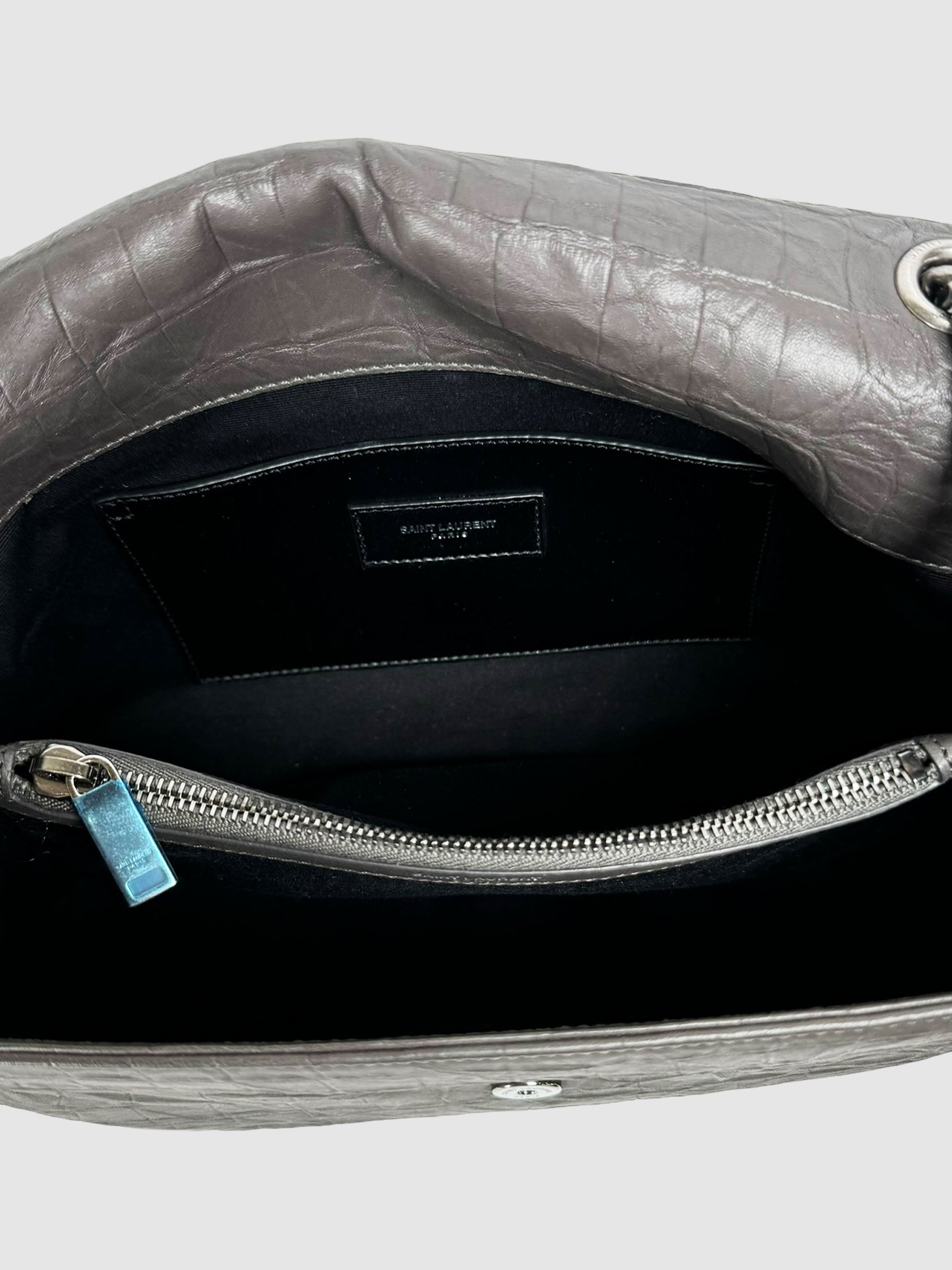 Medium Croc Embossed West Hollywood Bag