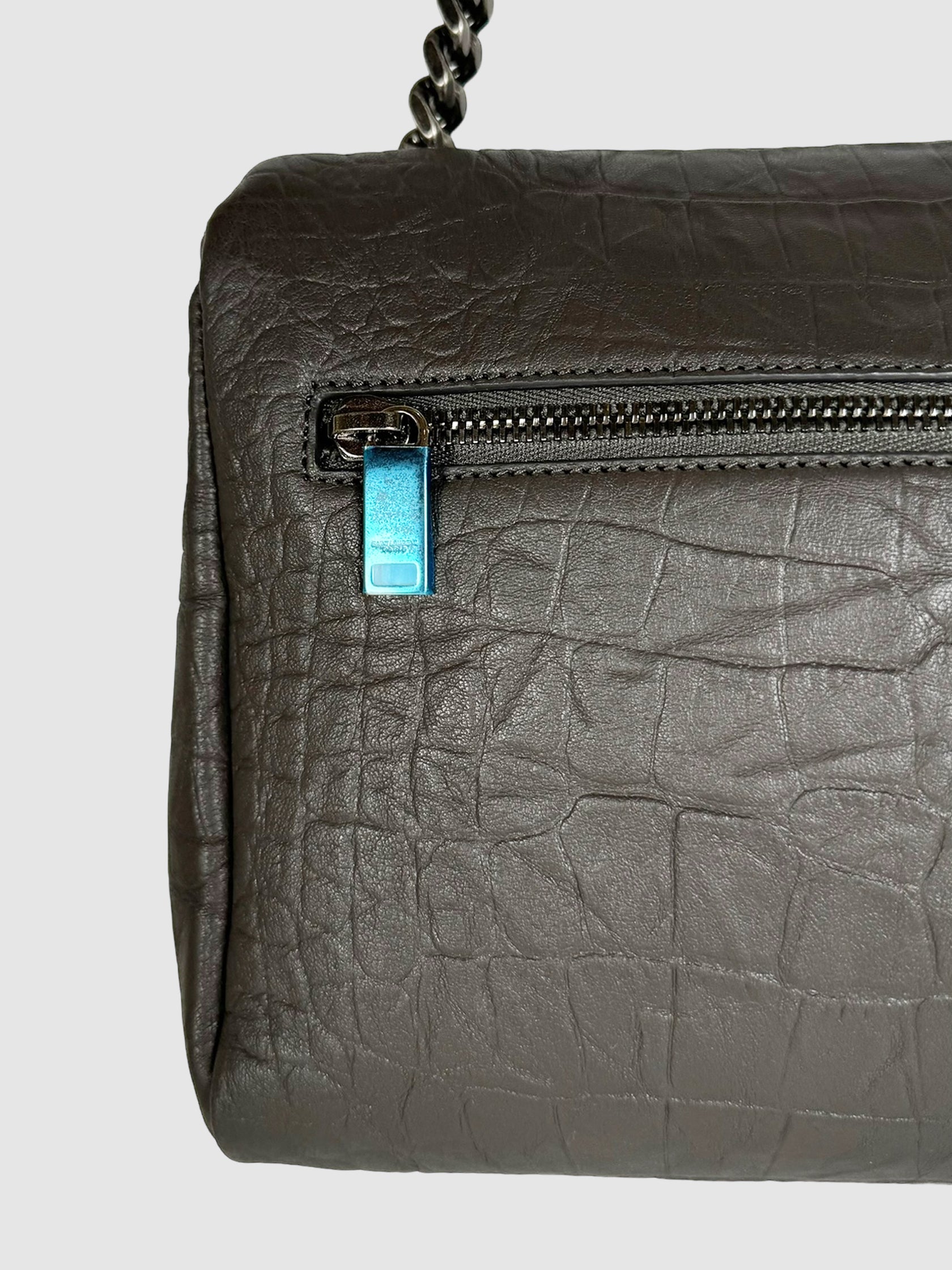 Medium Croc Embossed West Hollywood Bag